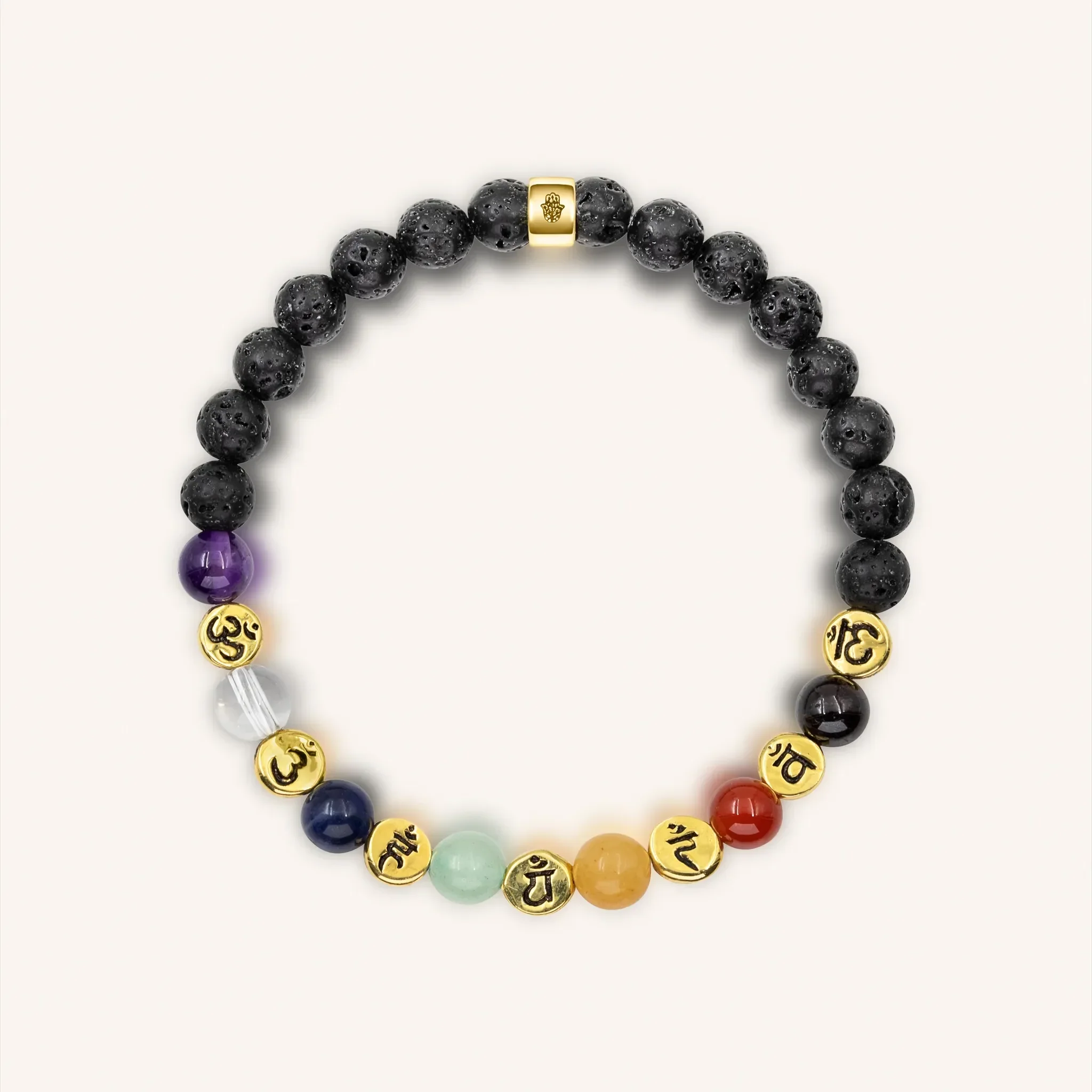 Invigorated Aim - Lava Stone Chakra Bracelet