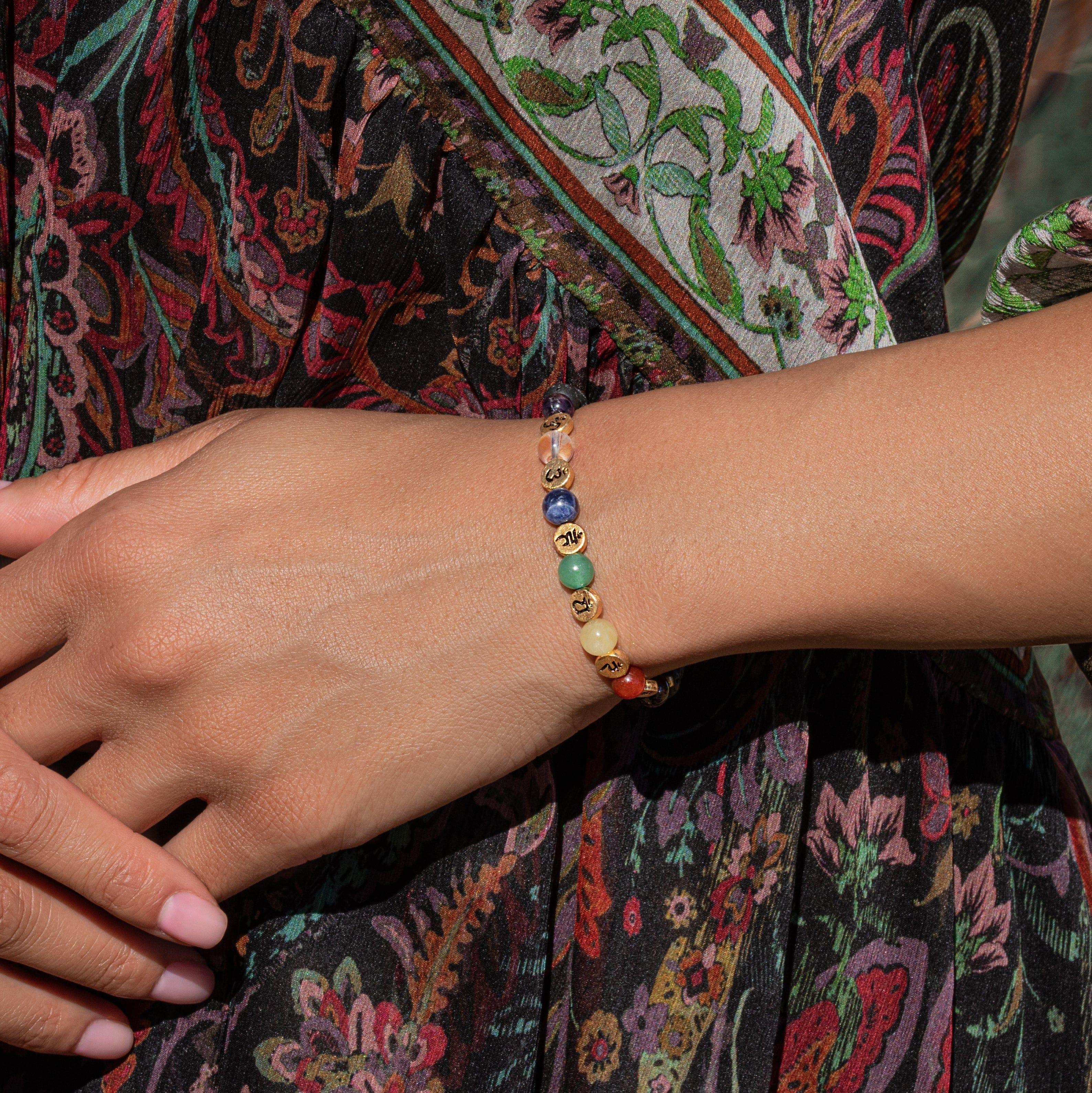 Invigorated Aim - Lava Stone Chakra Bracelet - Image 2