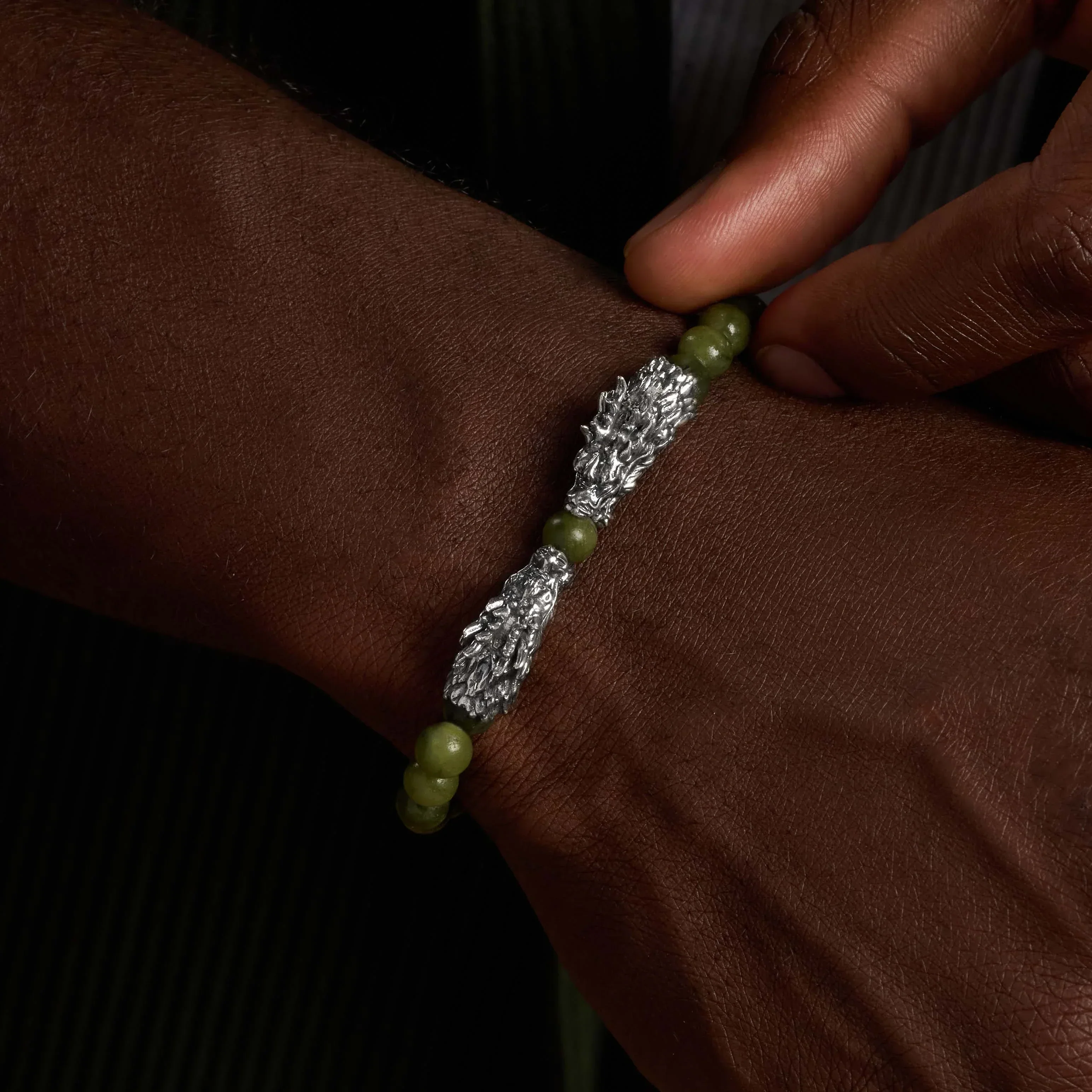 Dragon's Valor Jade Bracelet - Image 2