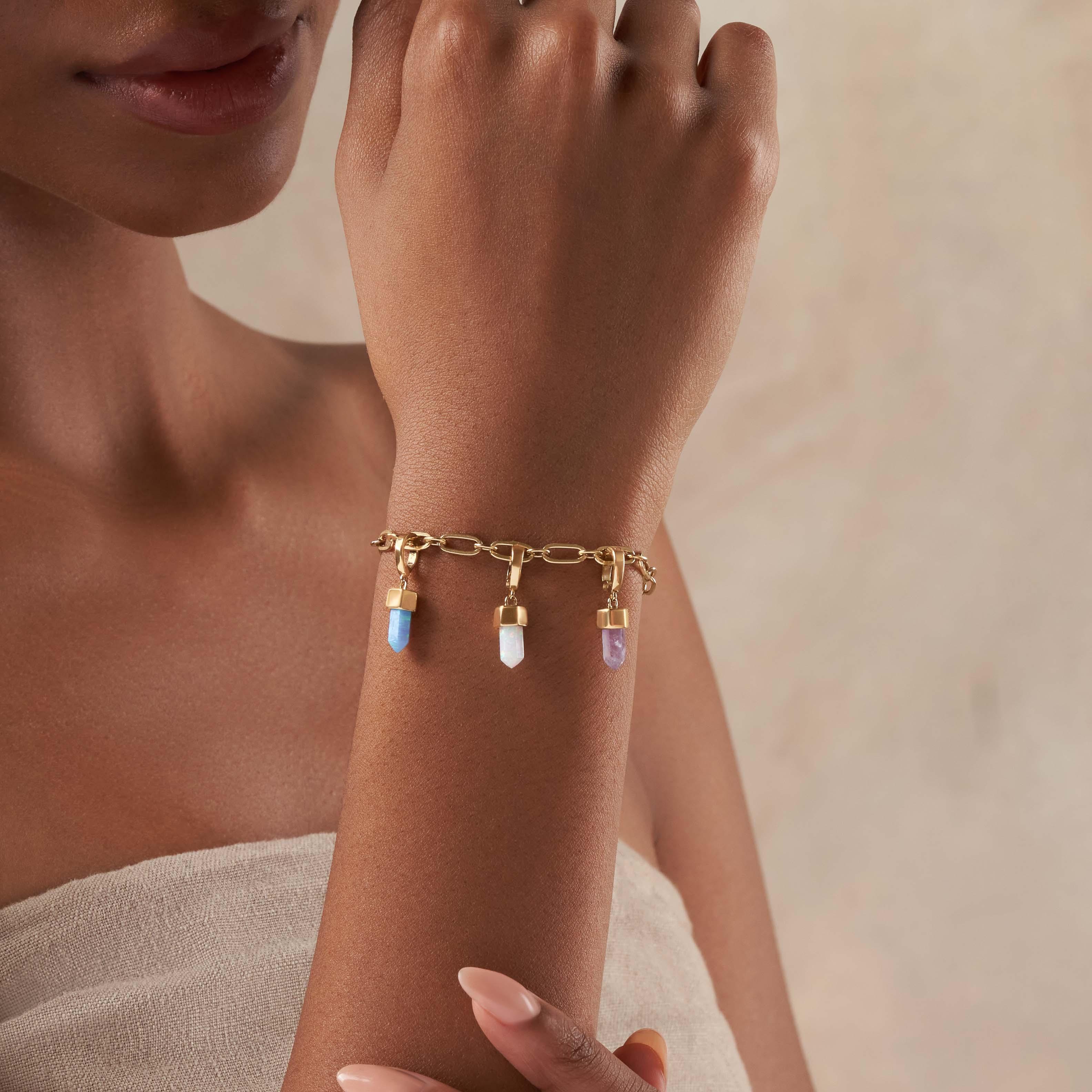 Joy Seeker Lab Blue Opal Pointer Charm - Image 2
