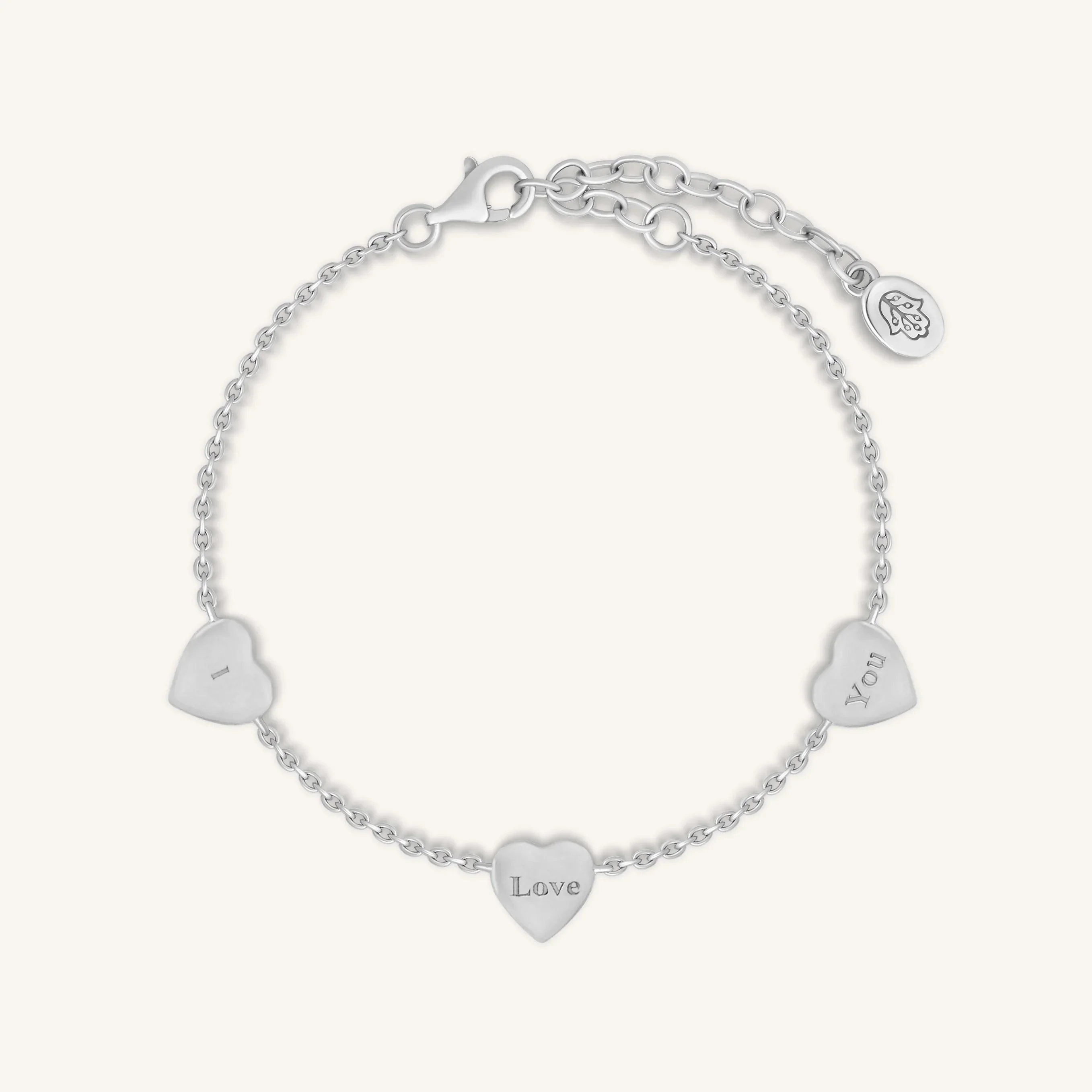 Joyful Connections Mother of Pearl Silver Heart Bracelet - Image 3