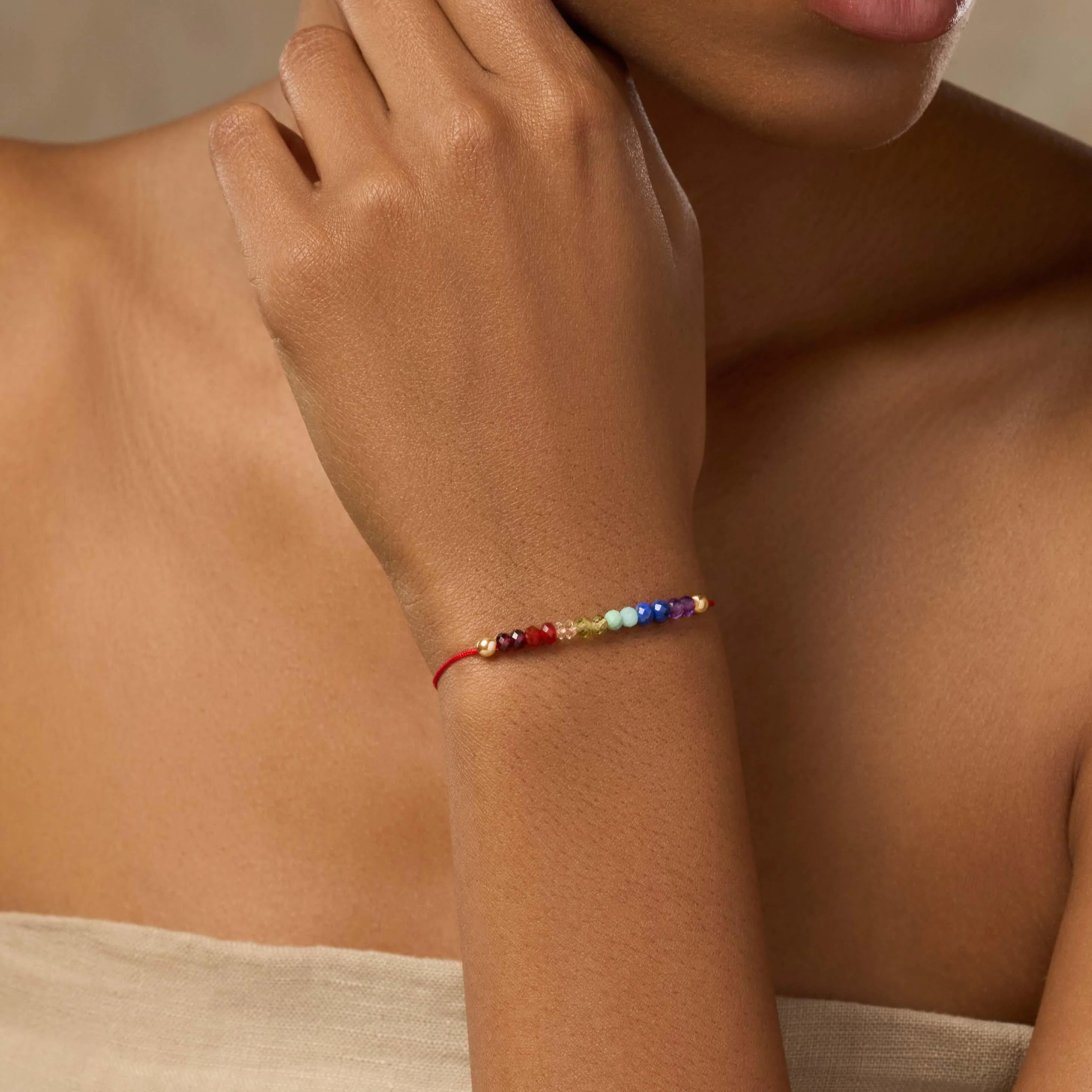 Karmic Power - Chakra Red String Bracelet - Image 2
