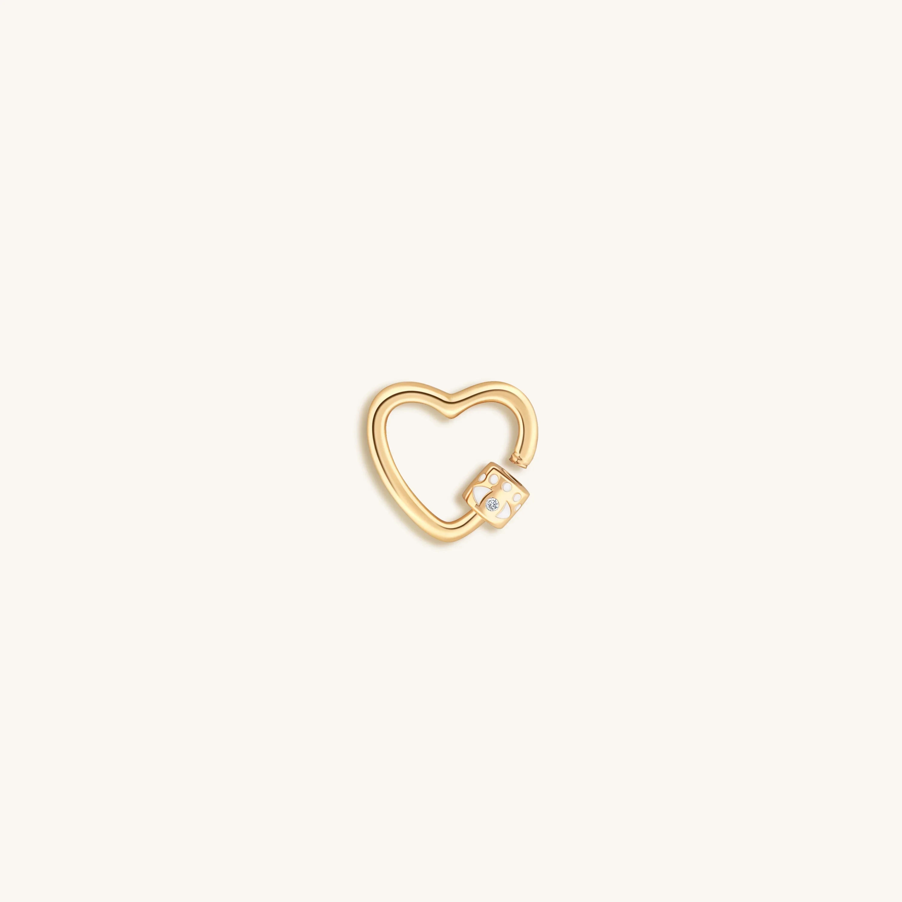 Latched in Love Gold Heart Lock - Image 3