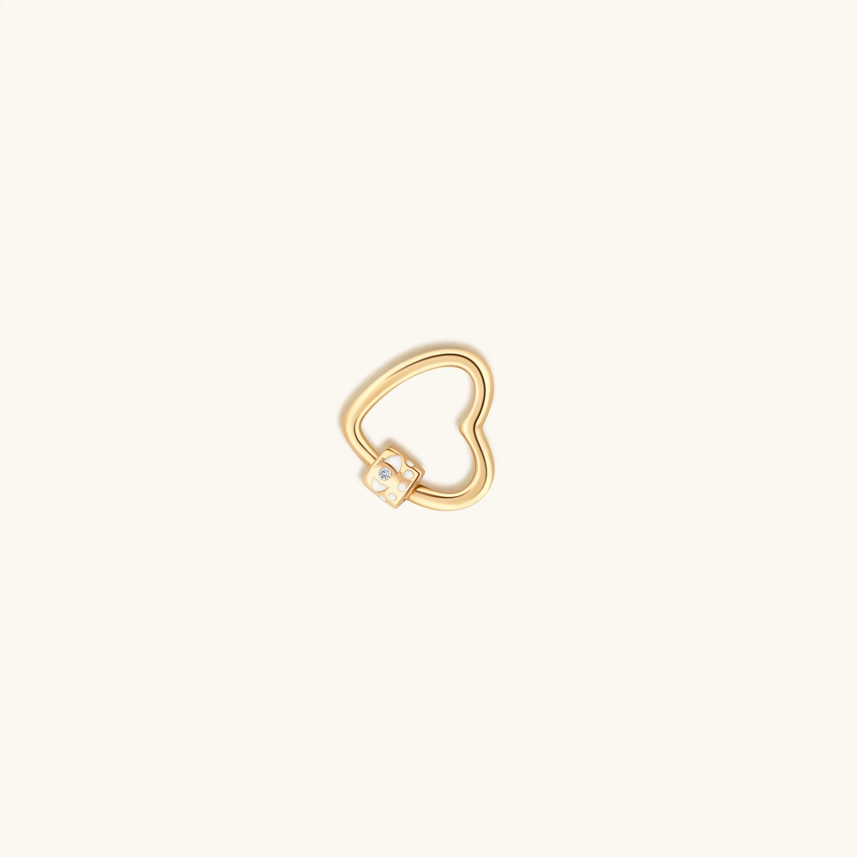 Latched in Love Gold Heart Lock - Image 5