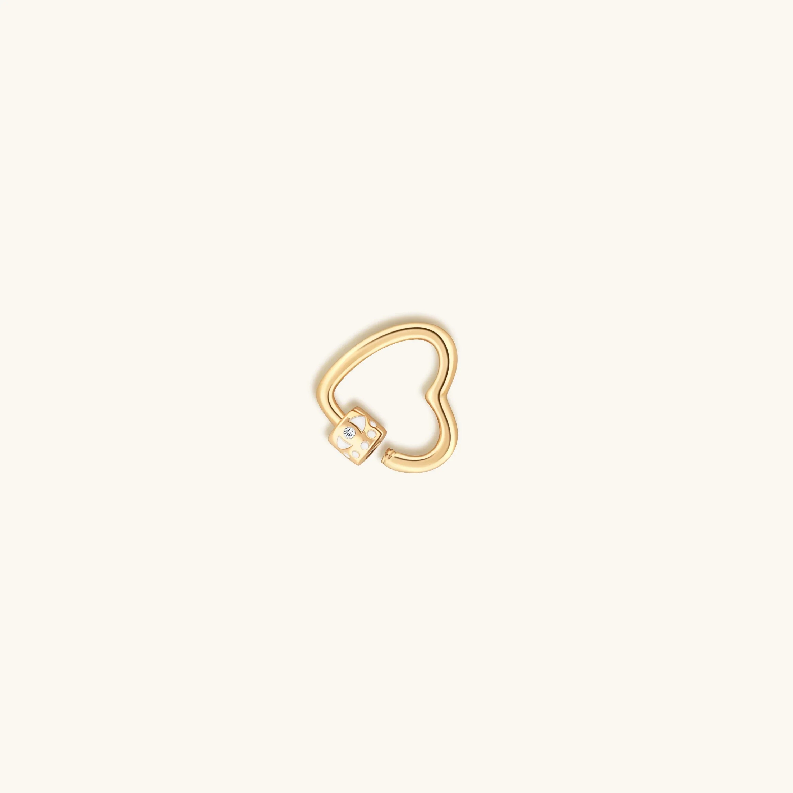 Latched in Love Gold Heart Lock - Image 7