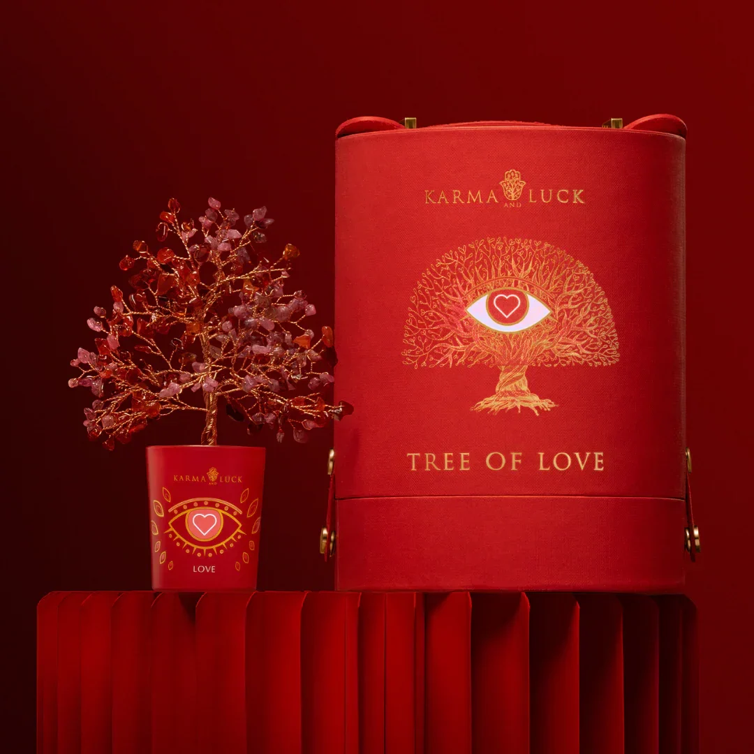 Limited Edition Loving Vibrations Red Agate & Pink Tourmaline Tree - Image 2