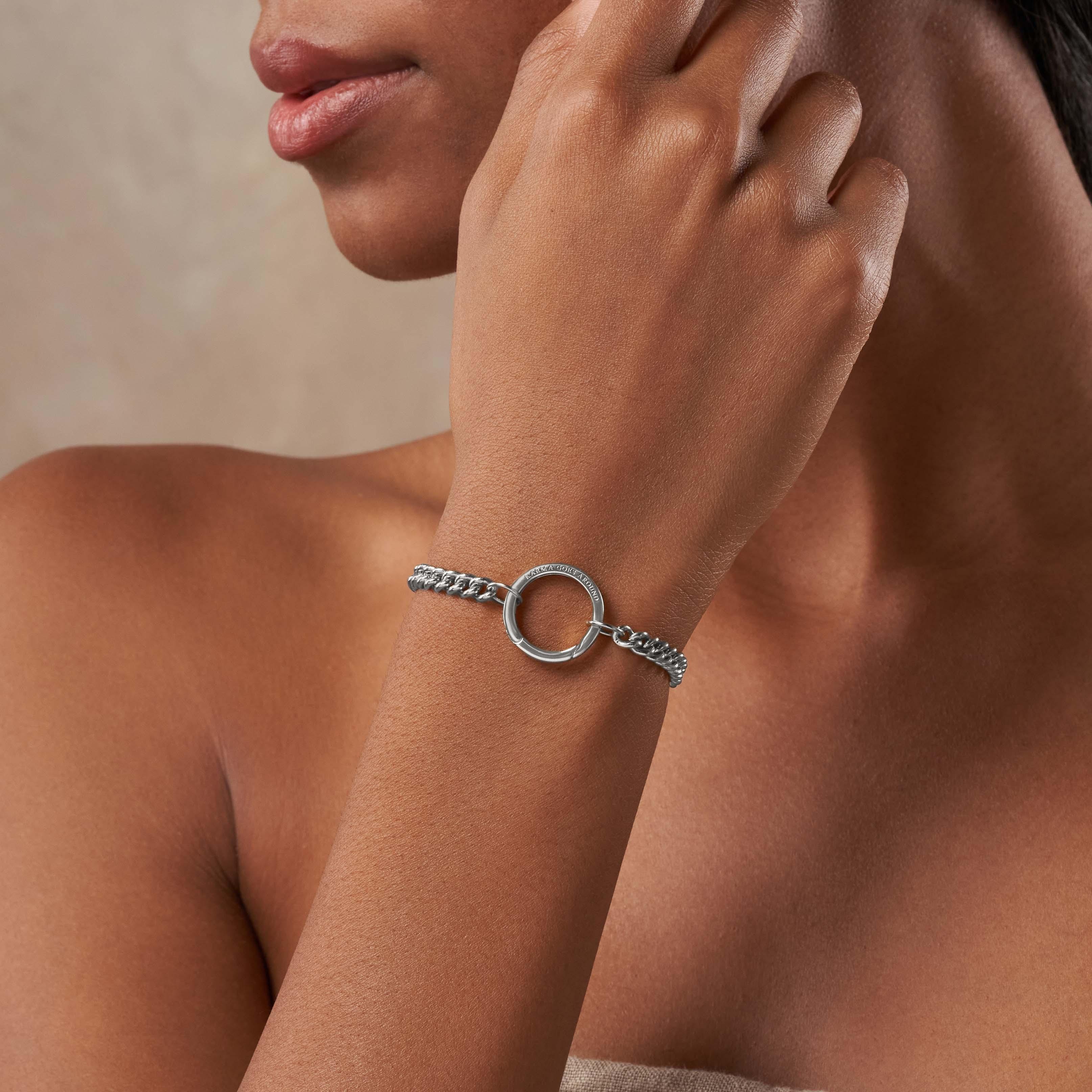 Linked in Love Silver Bracelet - Image 3
