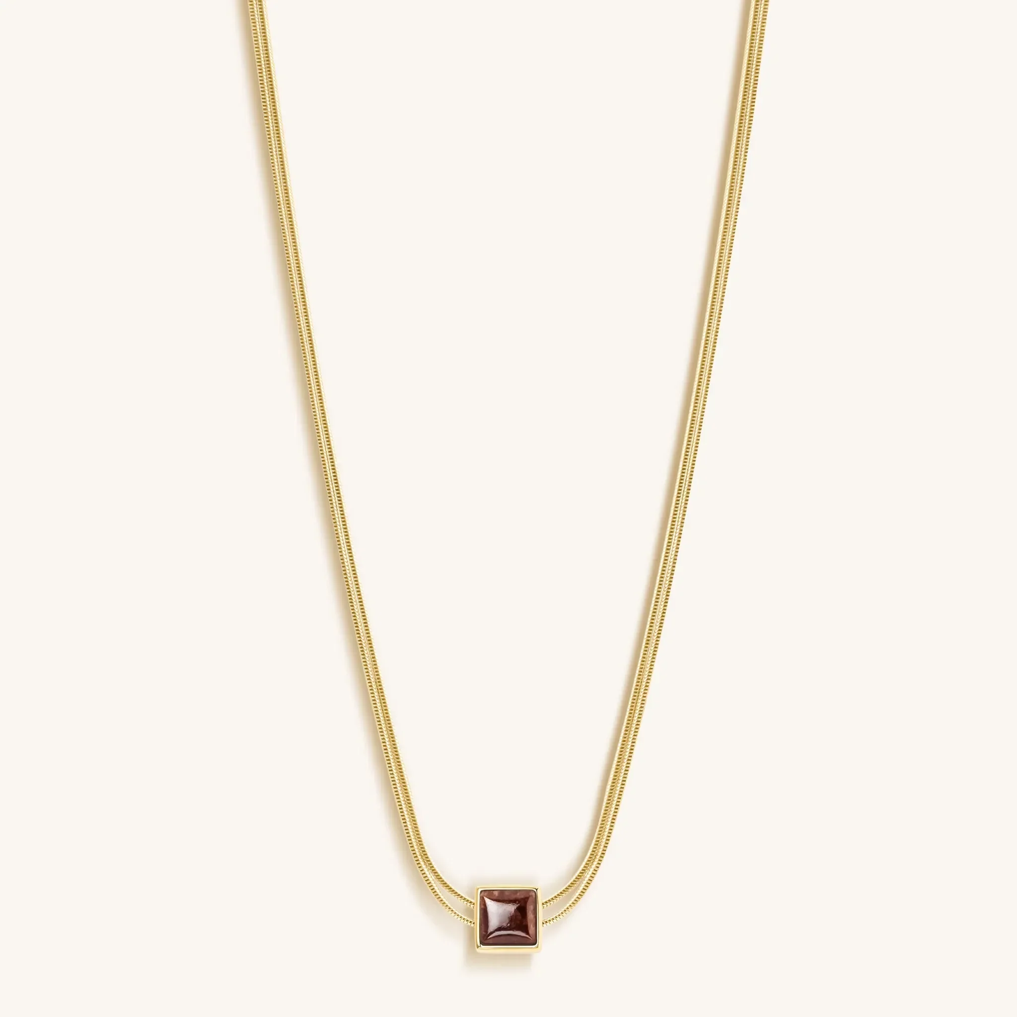 Love & Cherish Ruby Evil Eye July Birthstone Necklace - Image 3