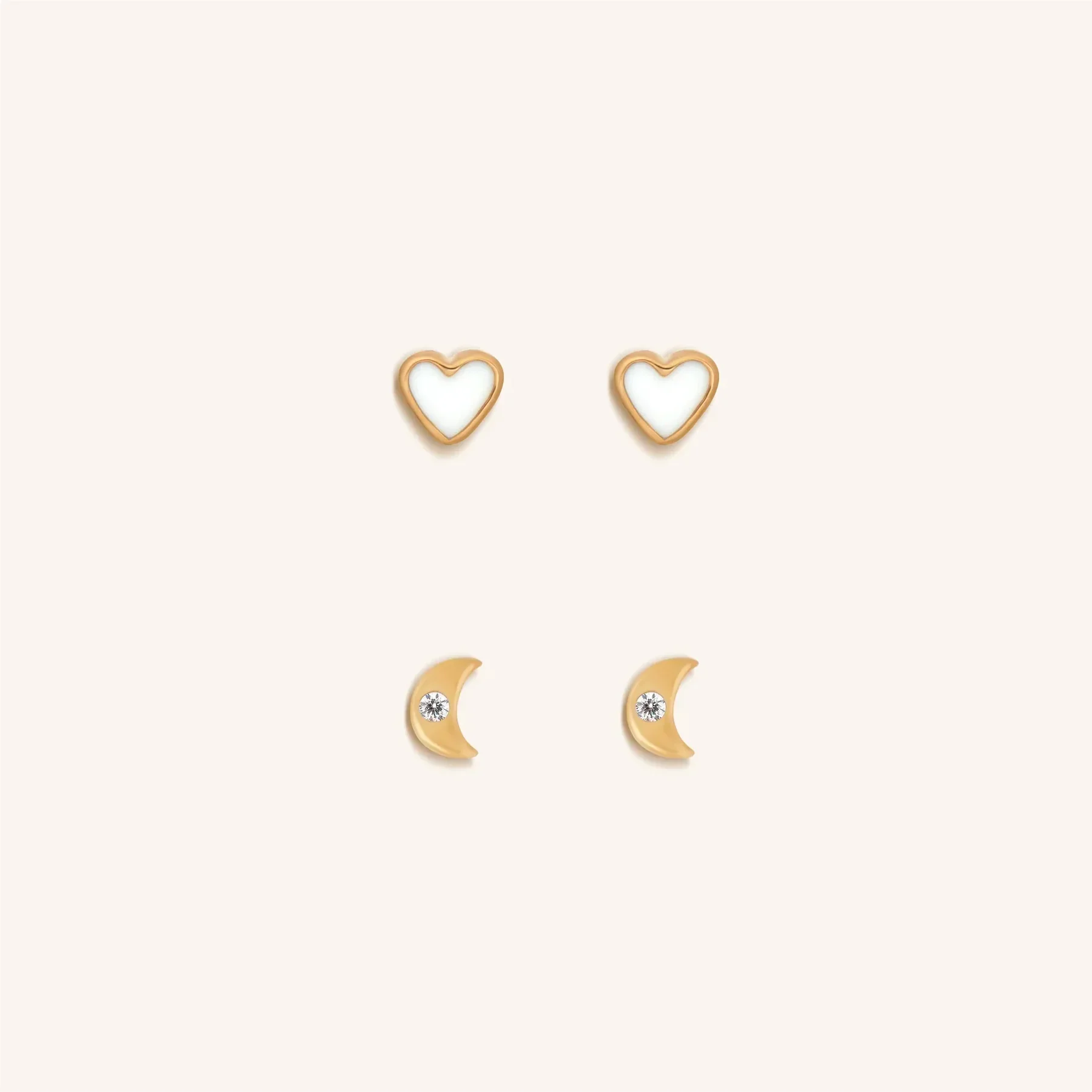 Love to The Moon Diamond Earring Set