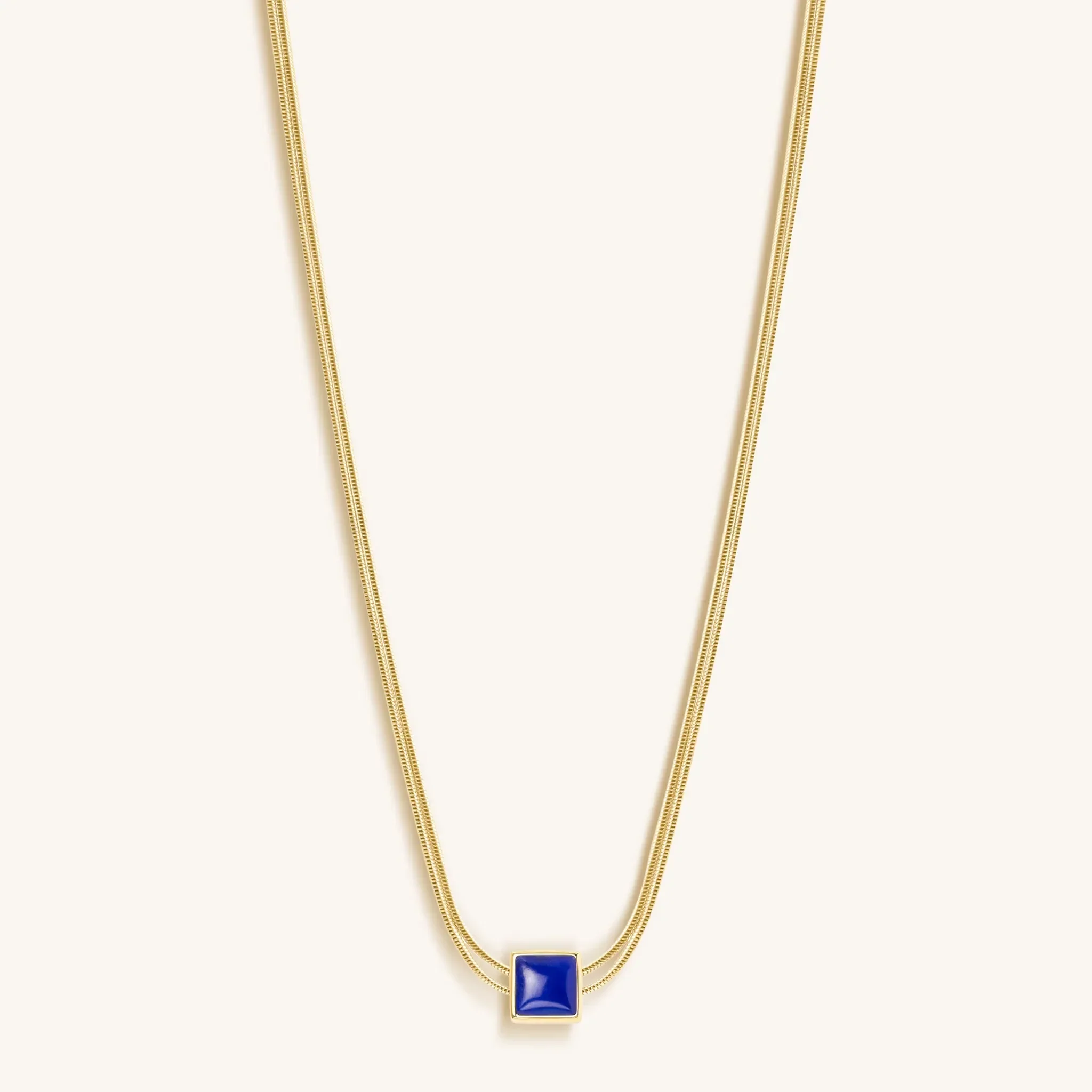 Manifest & Believe Lapis Lazuli Evil Eye September Birthstone Necklace - Image 3