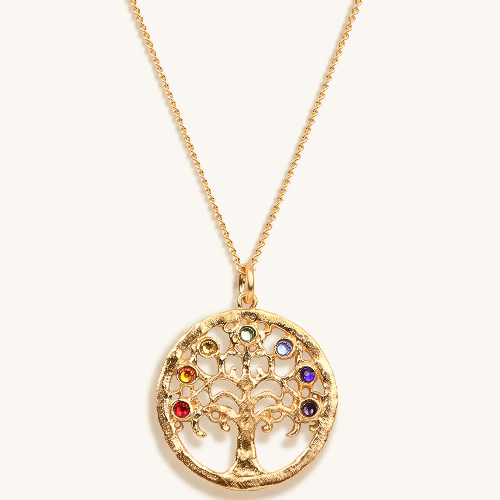 Mindful Alignment Chakra Tree Of Life Charm Necklace - Image 3