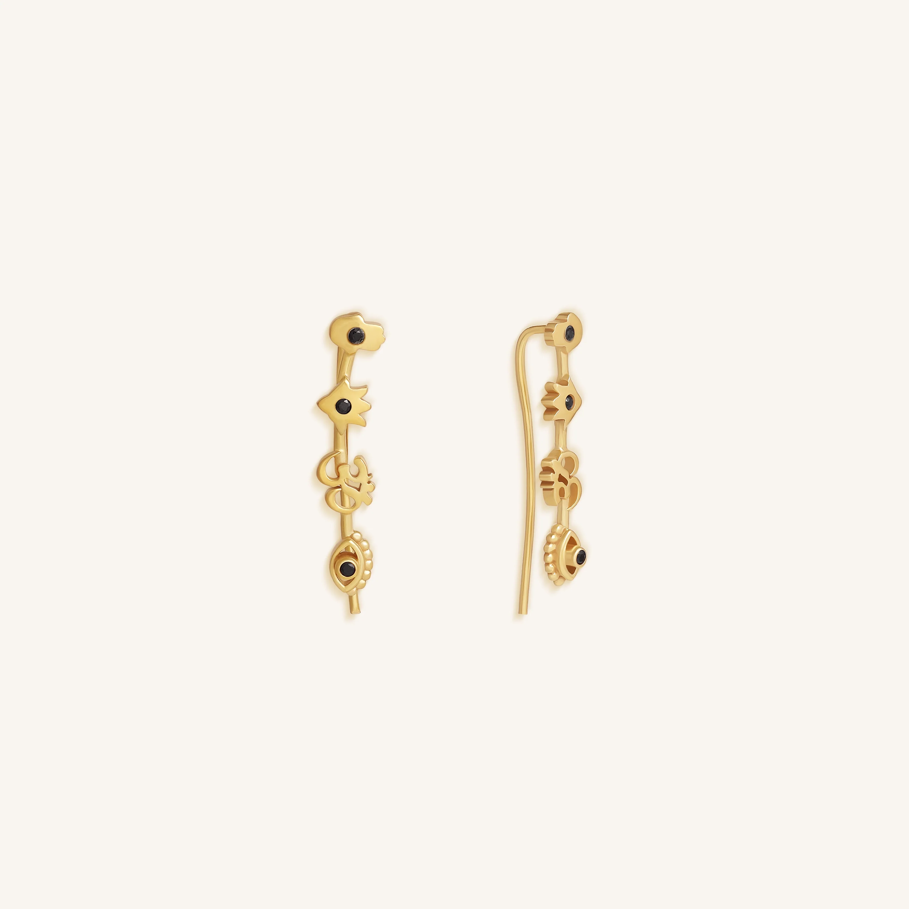Mystic Guardians Multi-Stone Ear Climbers - Image 3