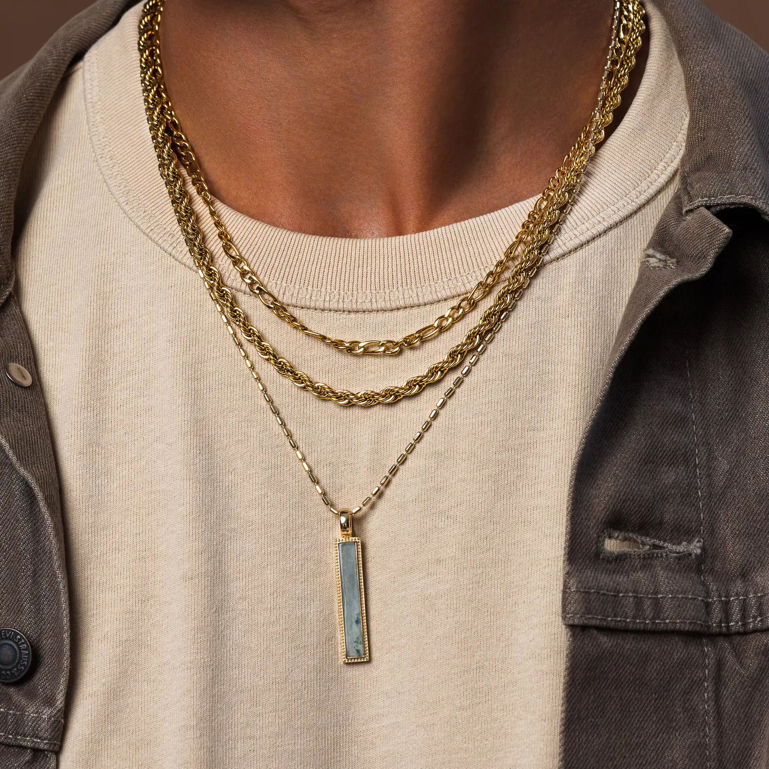 Bold Current Stainless Steel Chain Necklace - Image 4