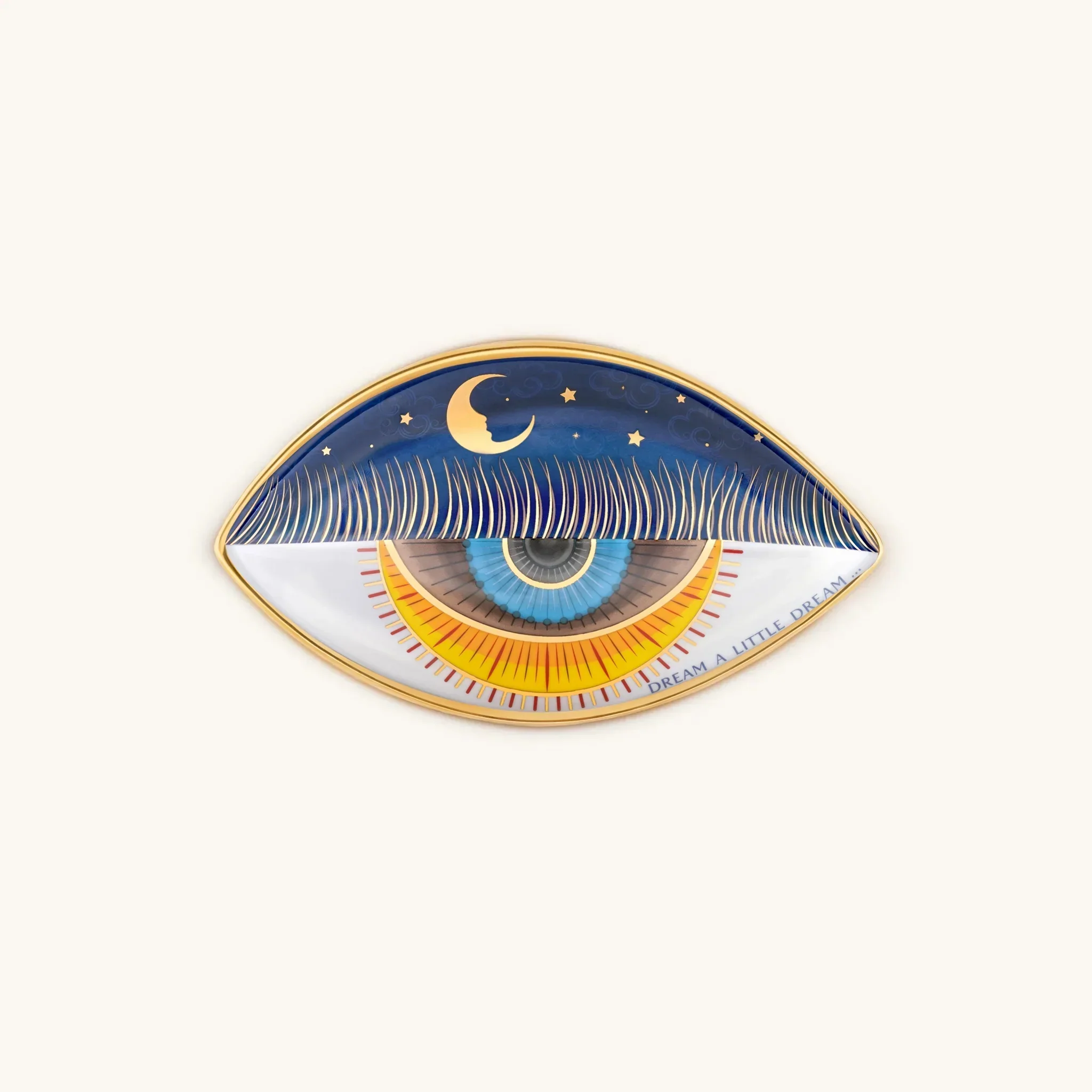 Nocturnal Peace - Evil Eye Ceramic Plate - Image 2