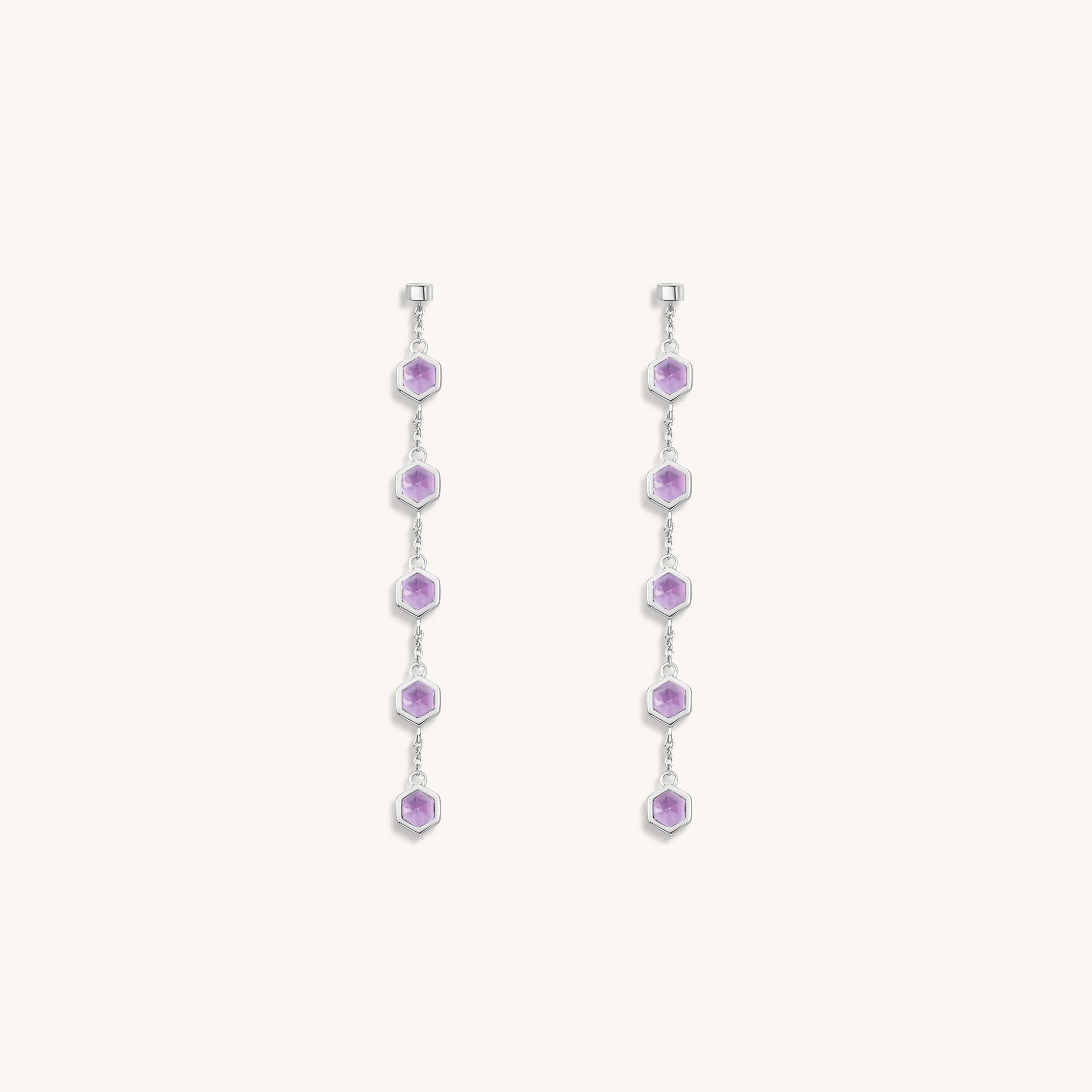 Overall Wellbeing - Amethyst Earrings