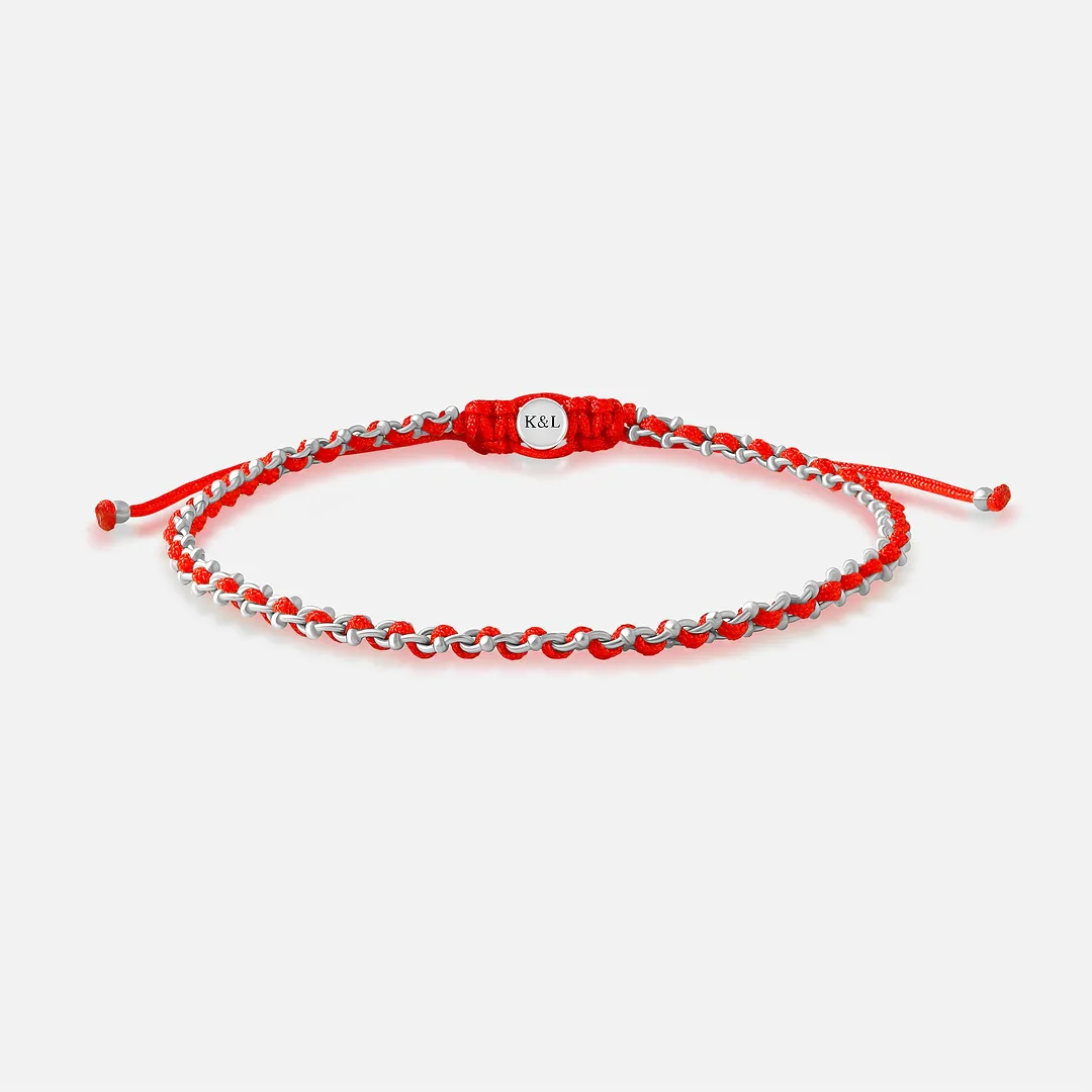 Path of Fortune Red Drawstring Bracelet - Image 2