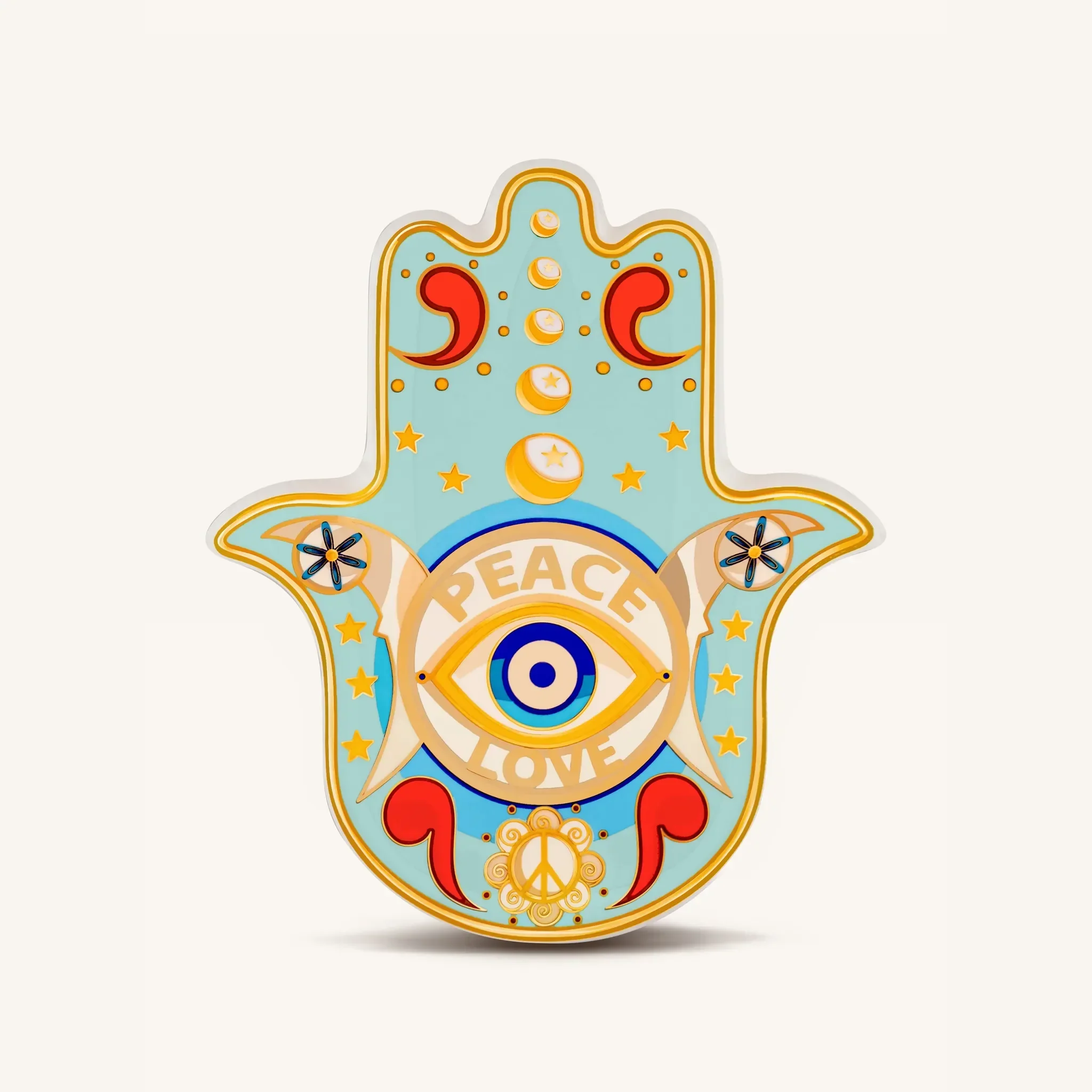 Peace & Love - Hamsa Wall Blessing