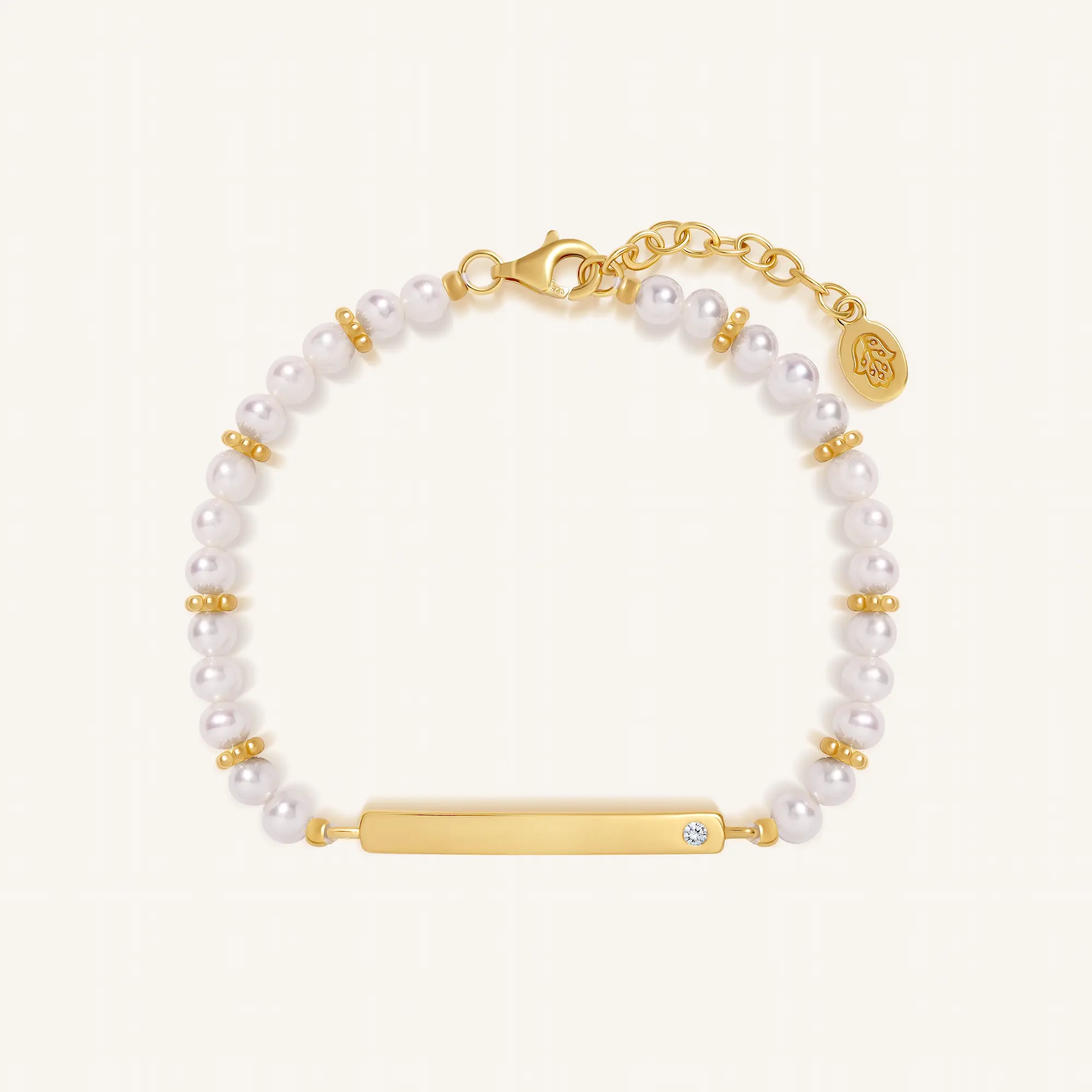 Pearls of Intention Engravable Bracelet