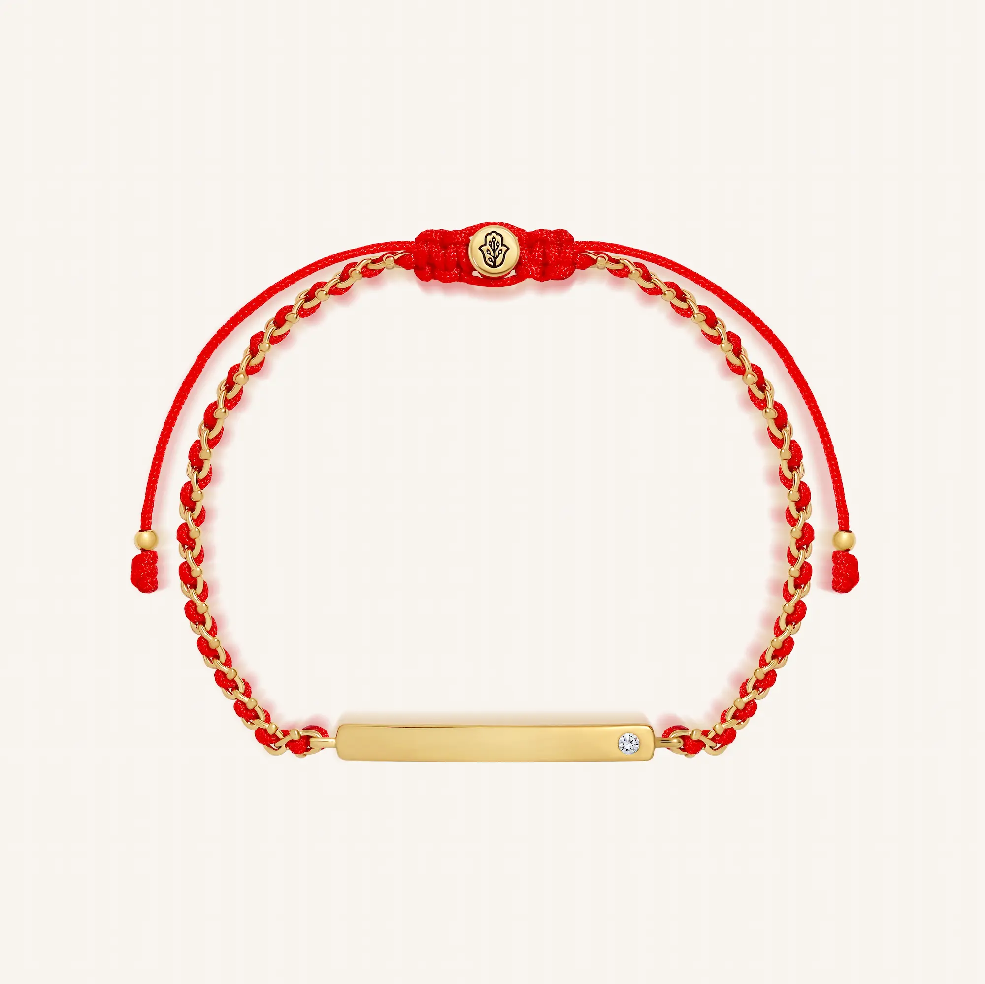 Personalized Intentions Red String Engravable Bracelet