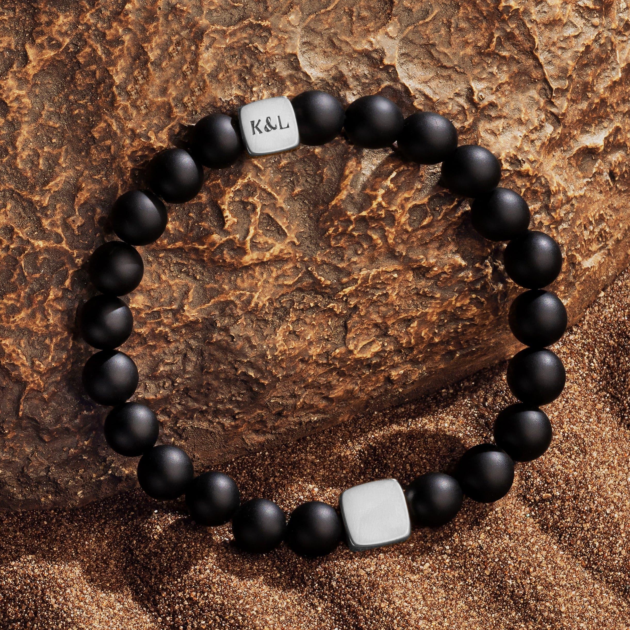 Powerful Vibrations Matte Onyx Bracelet - Image 3
