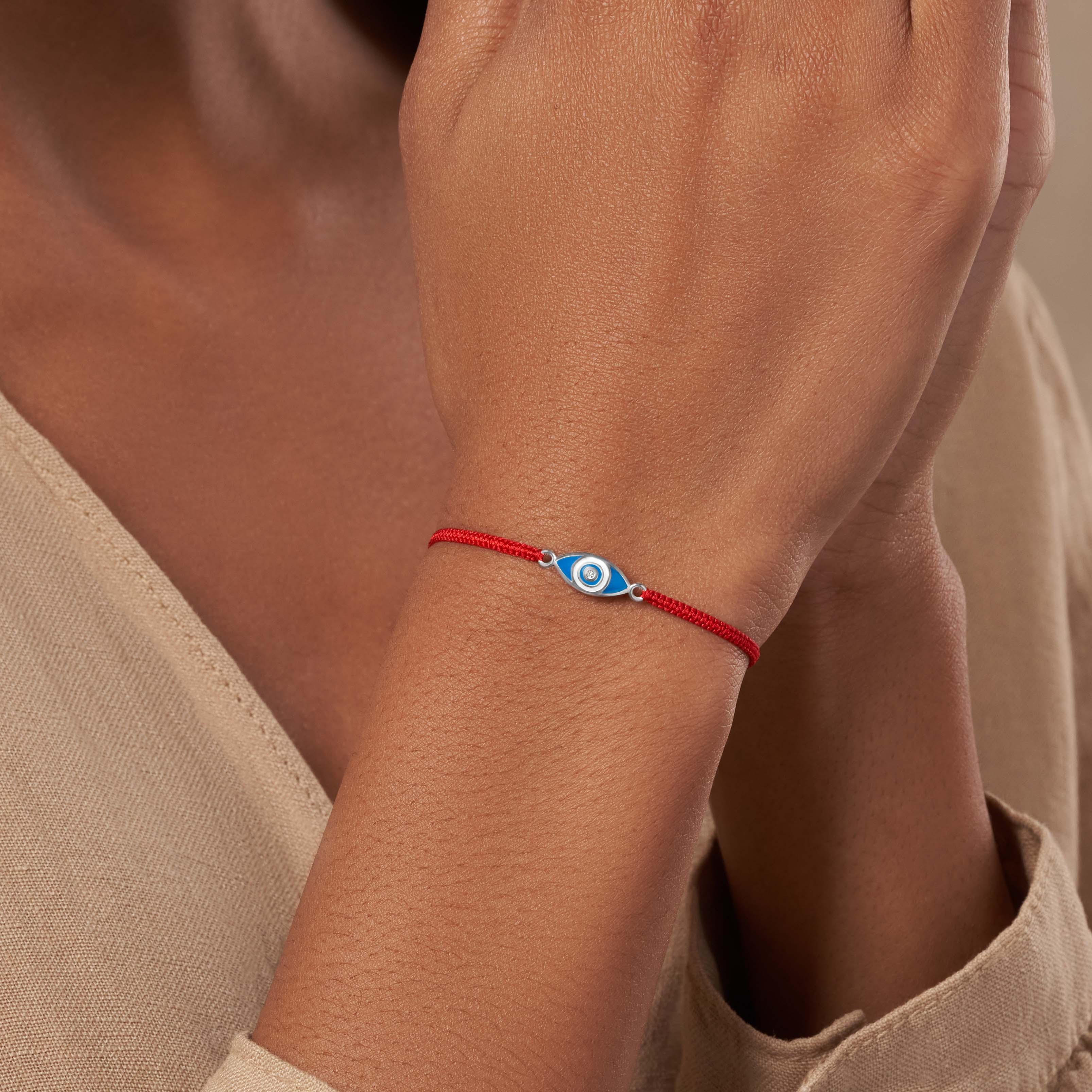 Prevent Harm Red String Evil Eye Charm Bracelet - Image 2