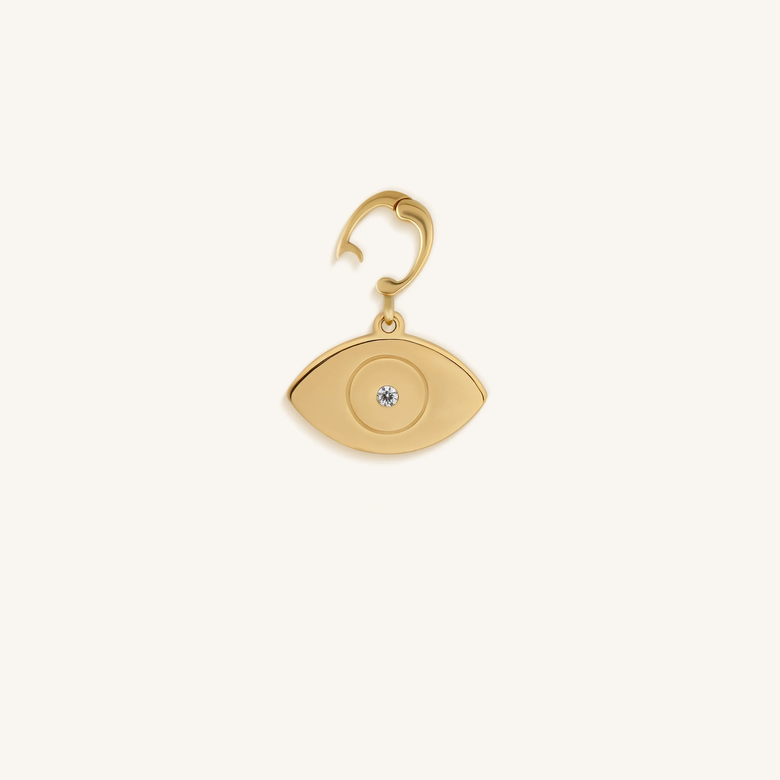 Prosperity Secured Gold Evil Eye Engravable Charm - Image 4