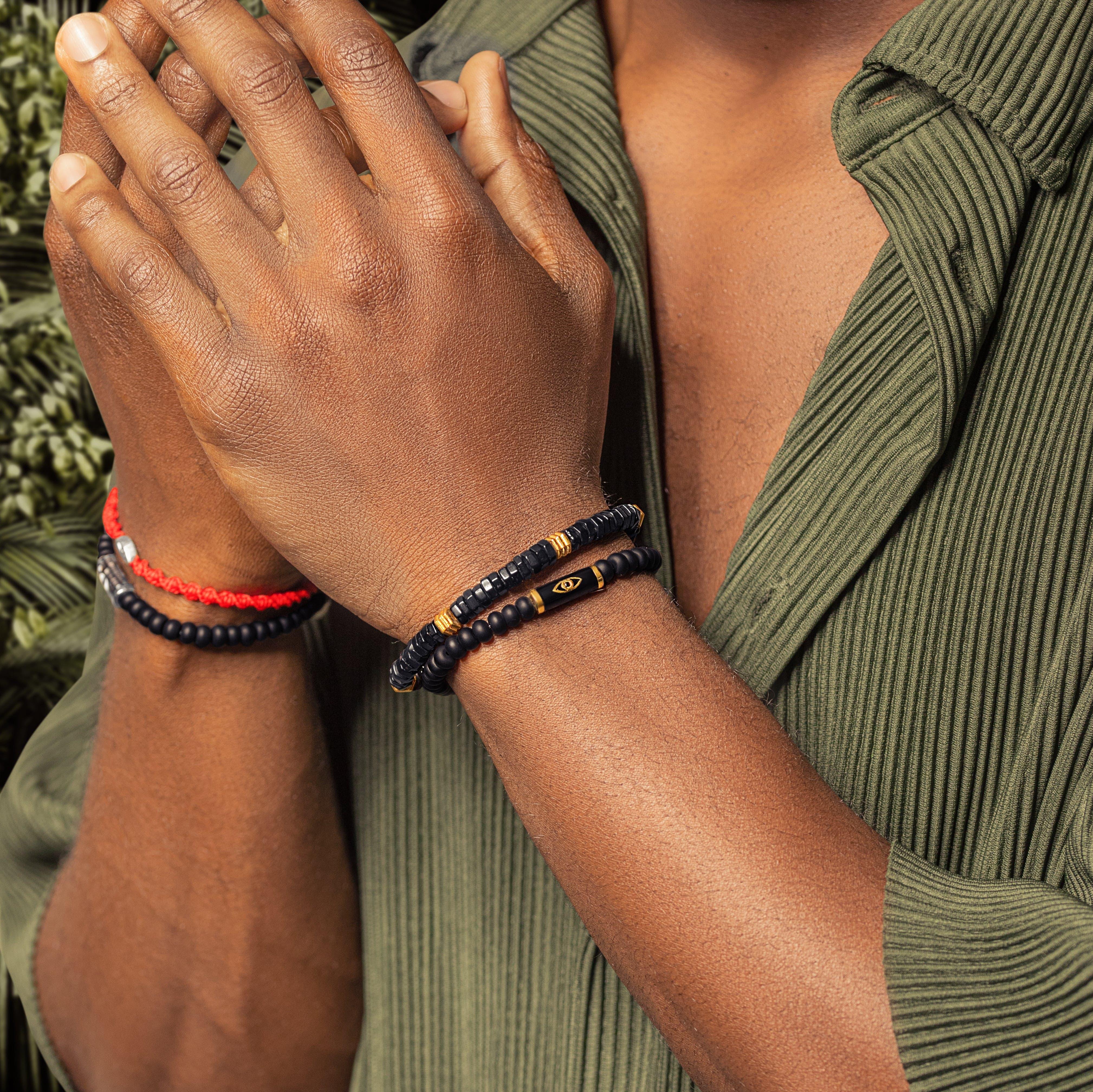 Prosperous Journey Evil Eye Onyx Bracelet - Image 2