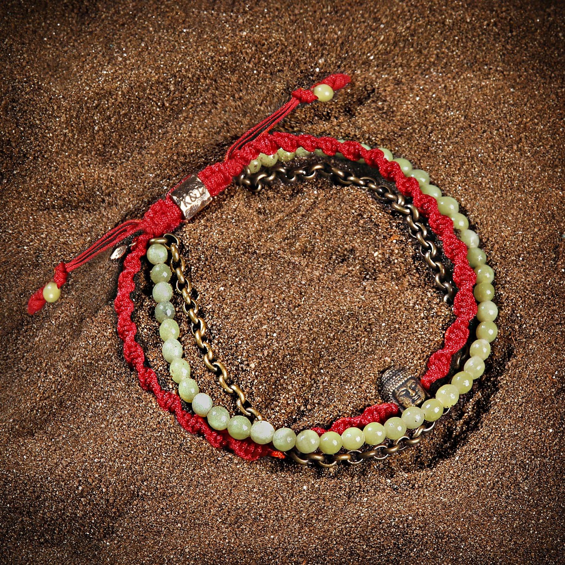 Prosperous Promise Jade Buddha Red String Bracelet - Image 3