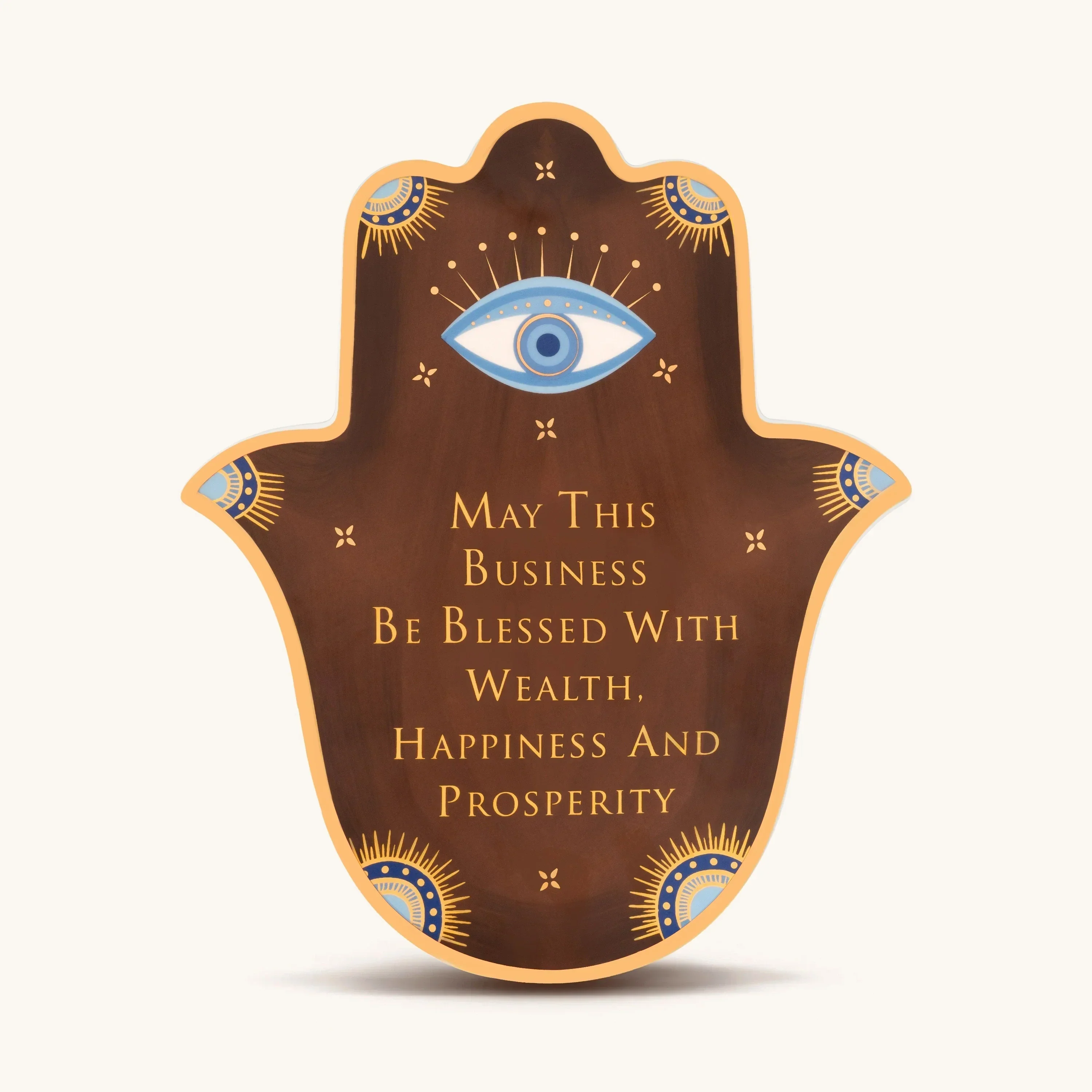 Prosperous Pursuits Ceramic Large Hamsa Wall Blessing