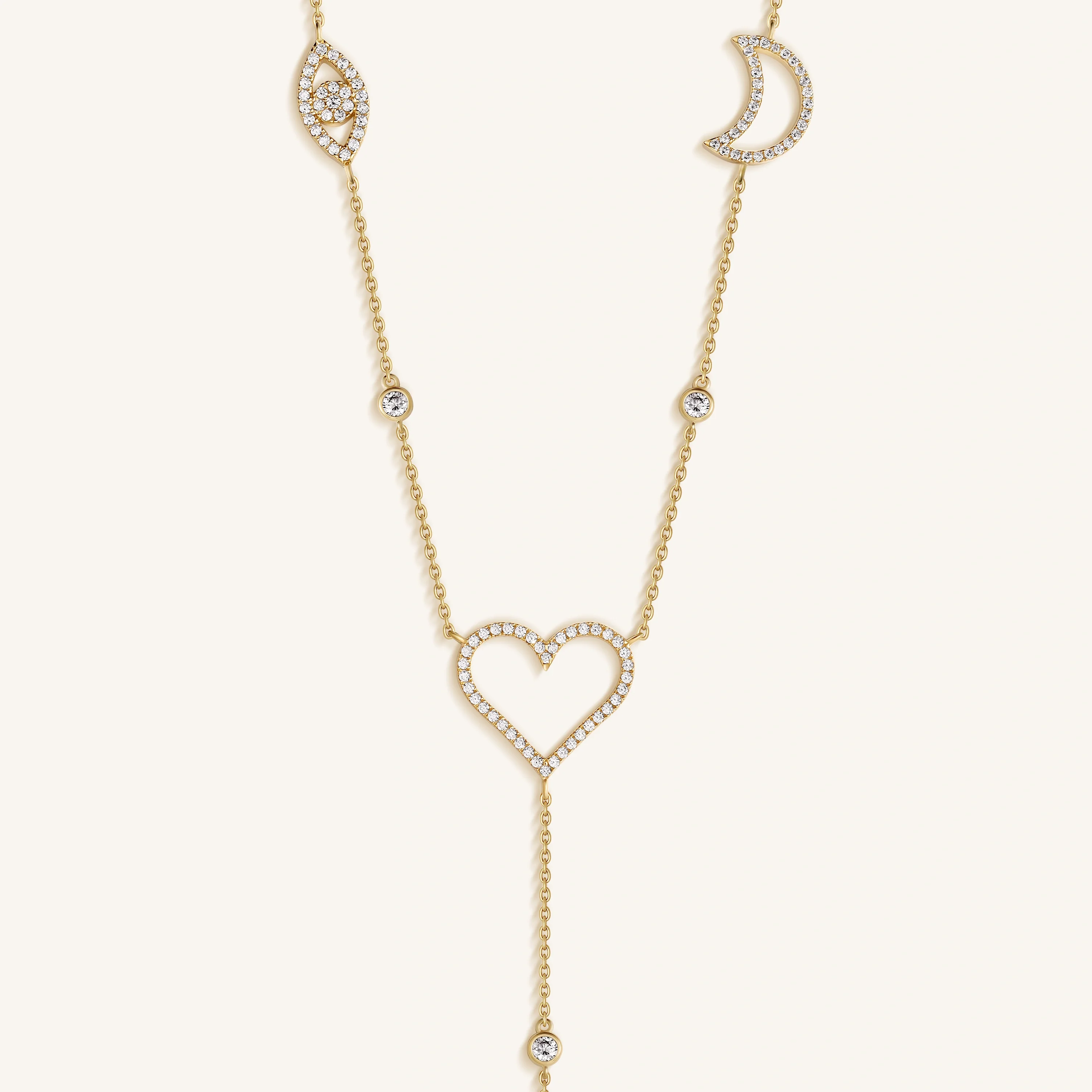 Radiant Harmony Multi-Charm Necklace - Image 4