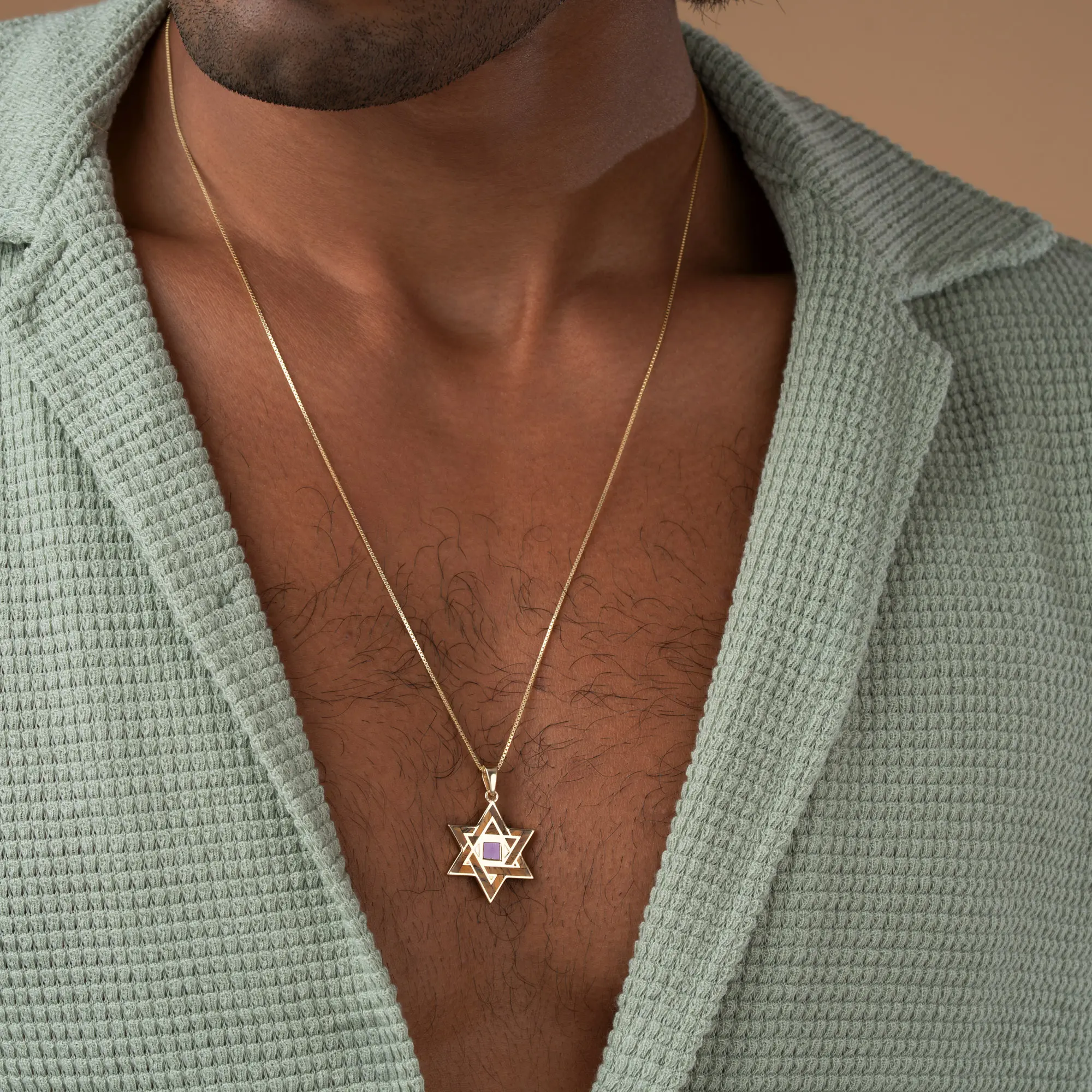 Radiant Legacy Star of David Torah Nano Chip Necklace - Image 2