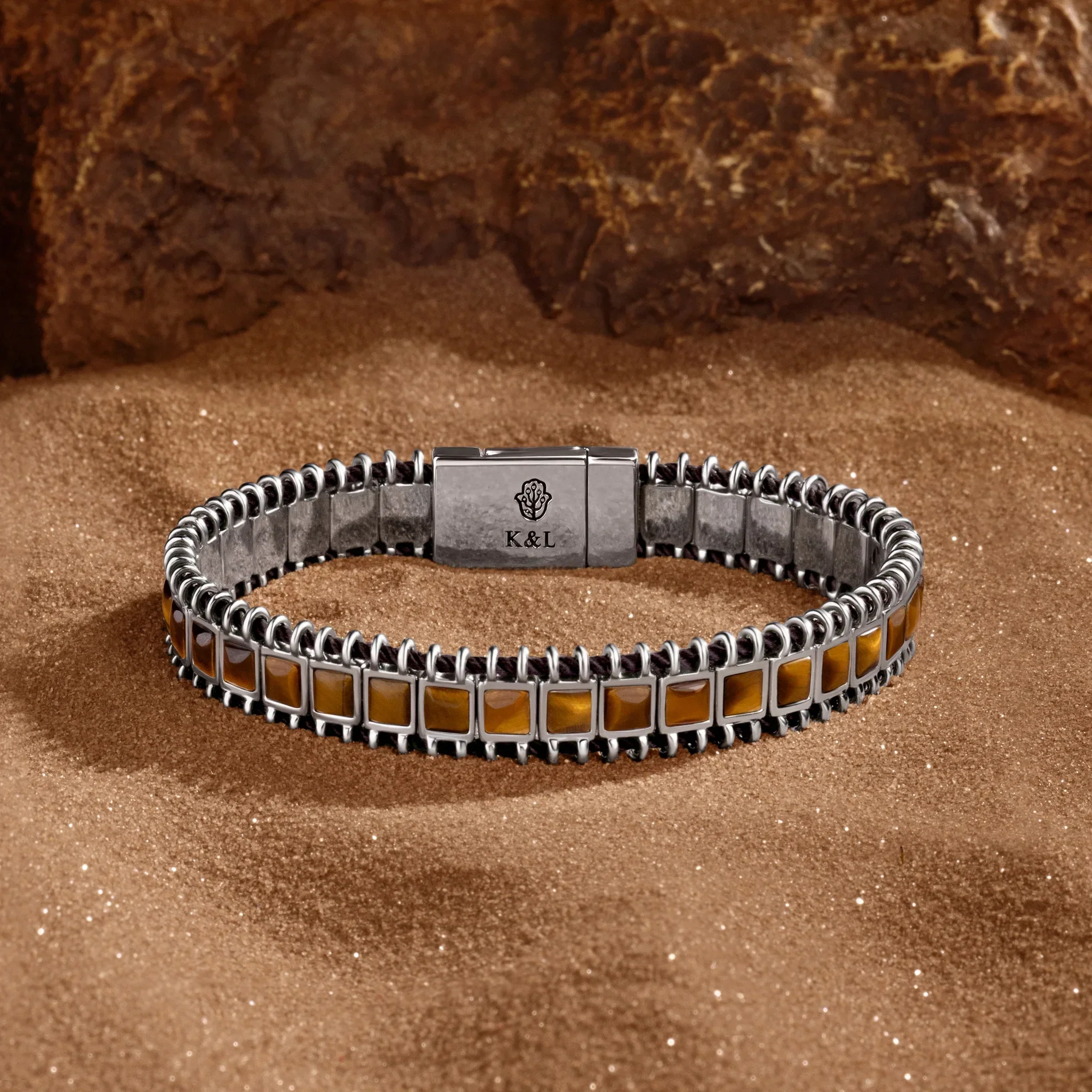 Rooted Ascension Tiger's Eye Magnetic Bracelet
