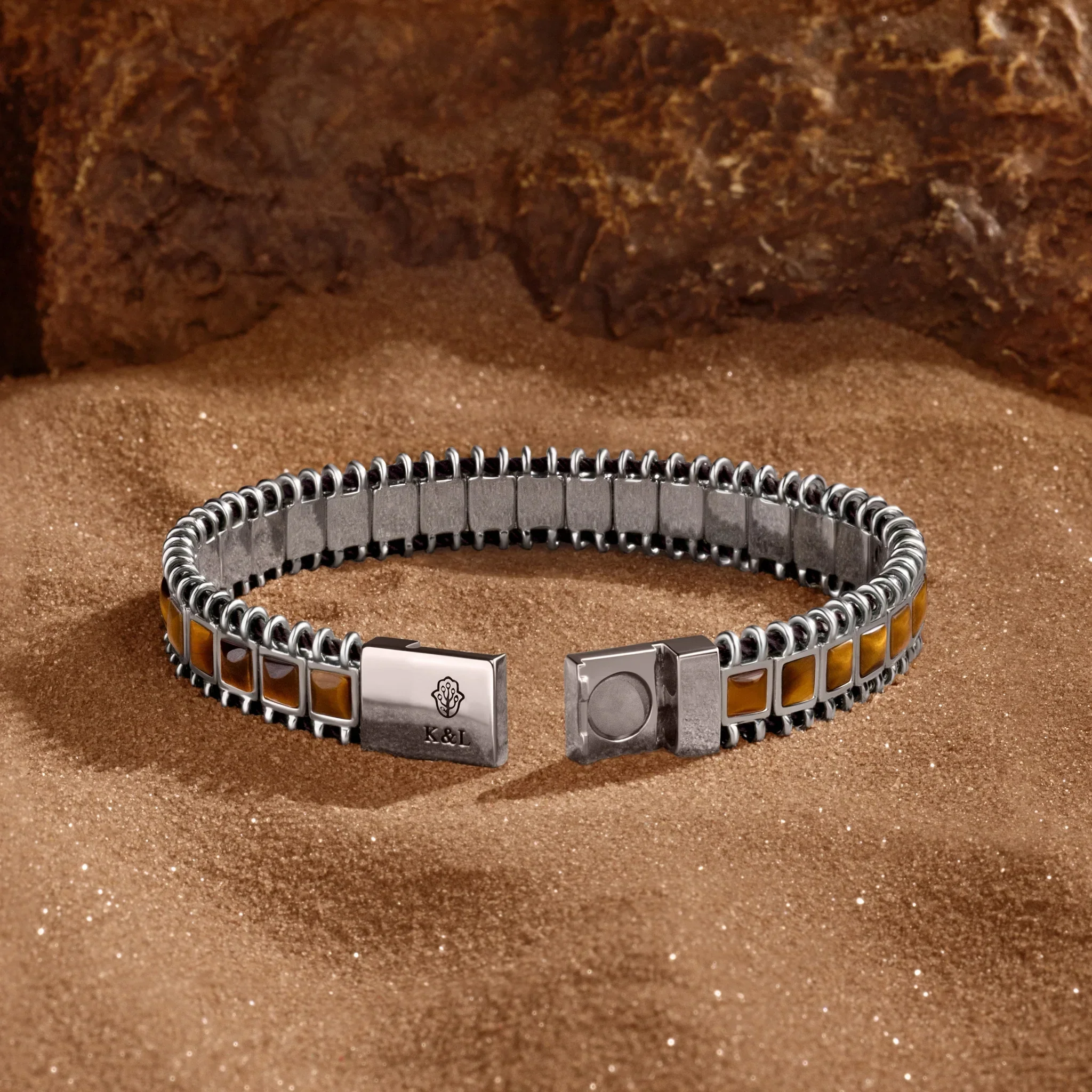 Rooted Ascension Tiger's Eye Magnetic Bracelet - Image 3