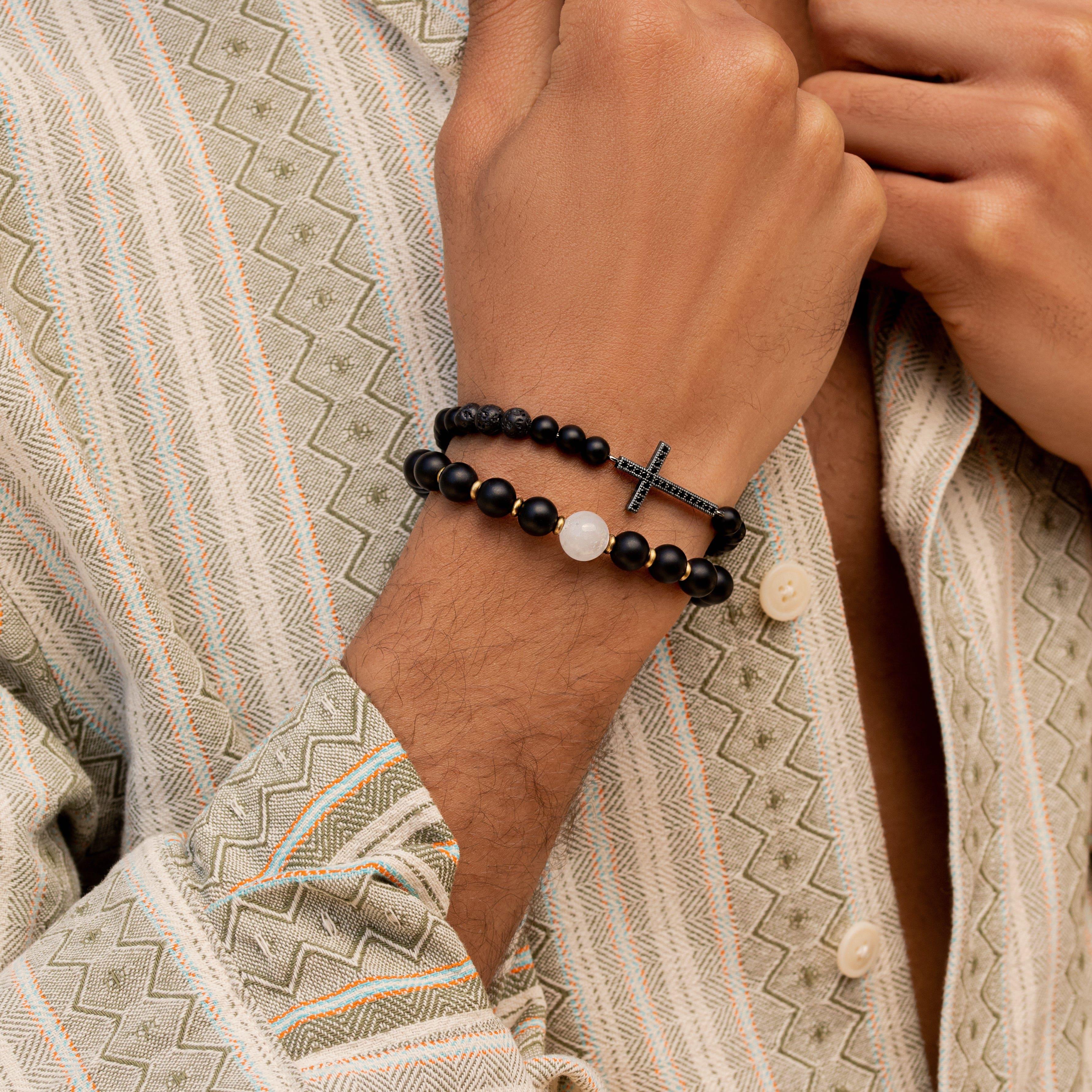 Rooted Faith Lava Cross Bracelet - Image 2