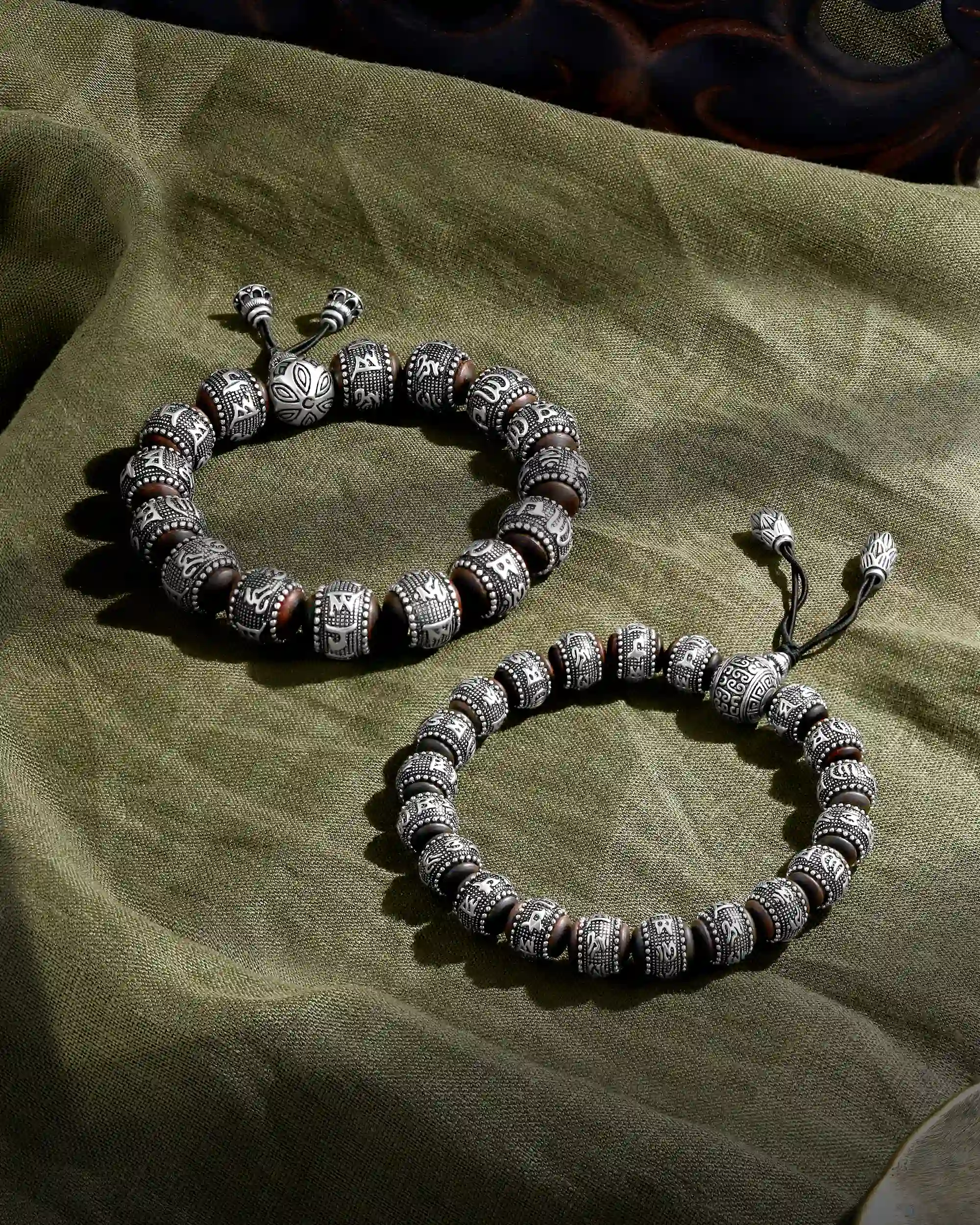 Rooted in Spirituality Agarwood Mantra Bracelet - Image 3