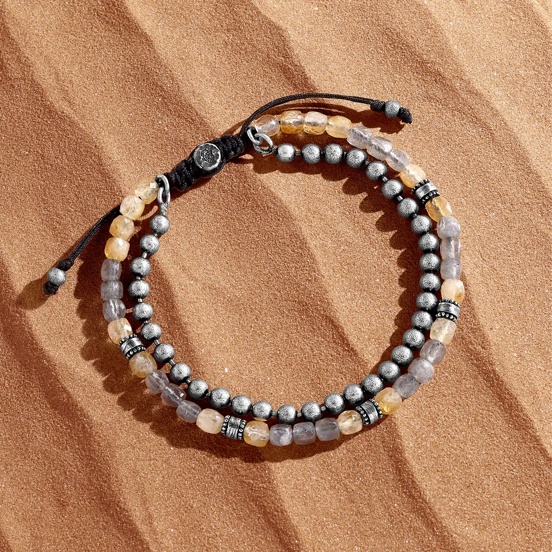 Sacred Ascent Labradorite & Citrine Men’s Bracelet