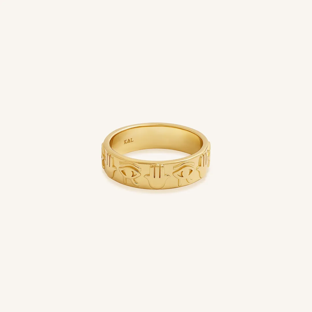 Sacred Vision Horus Hamsa Ring - Image 3