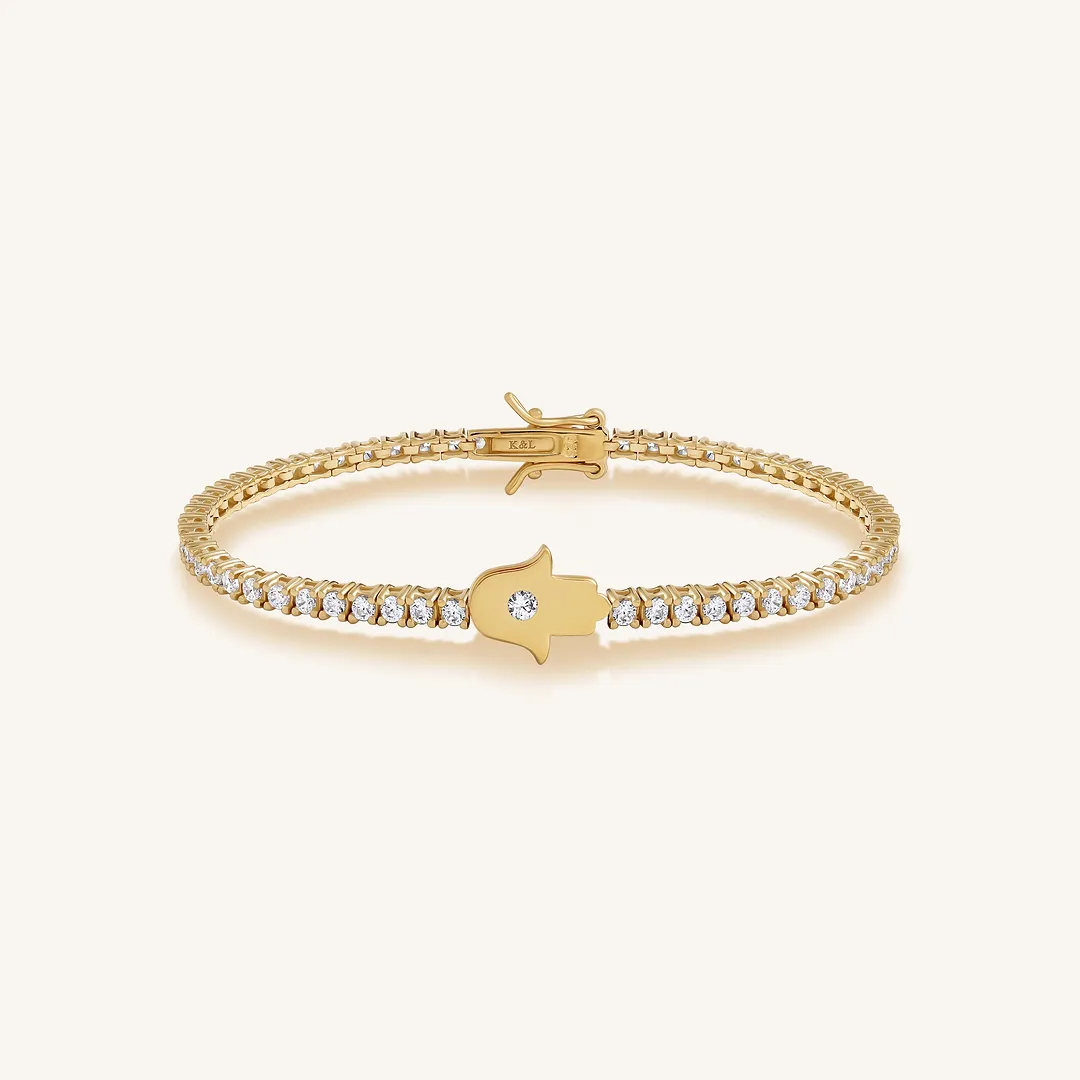 Sanctuary Light Hamsa Tennis Bracelet