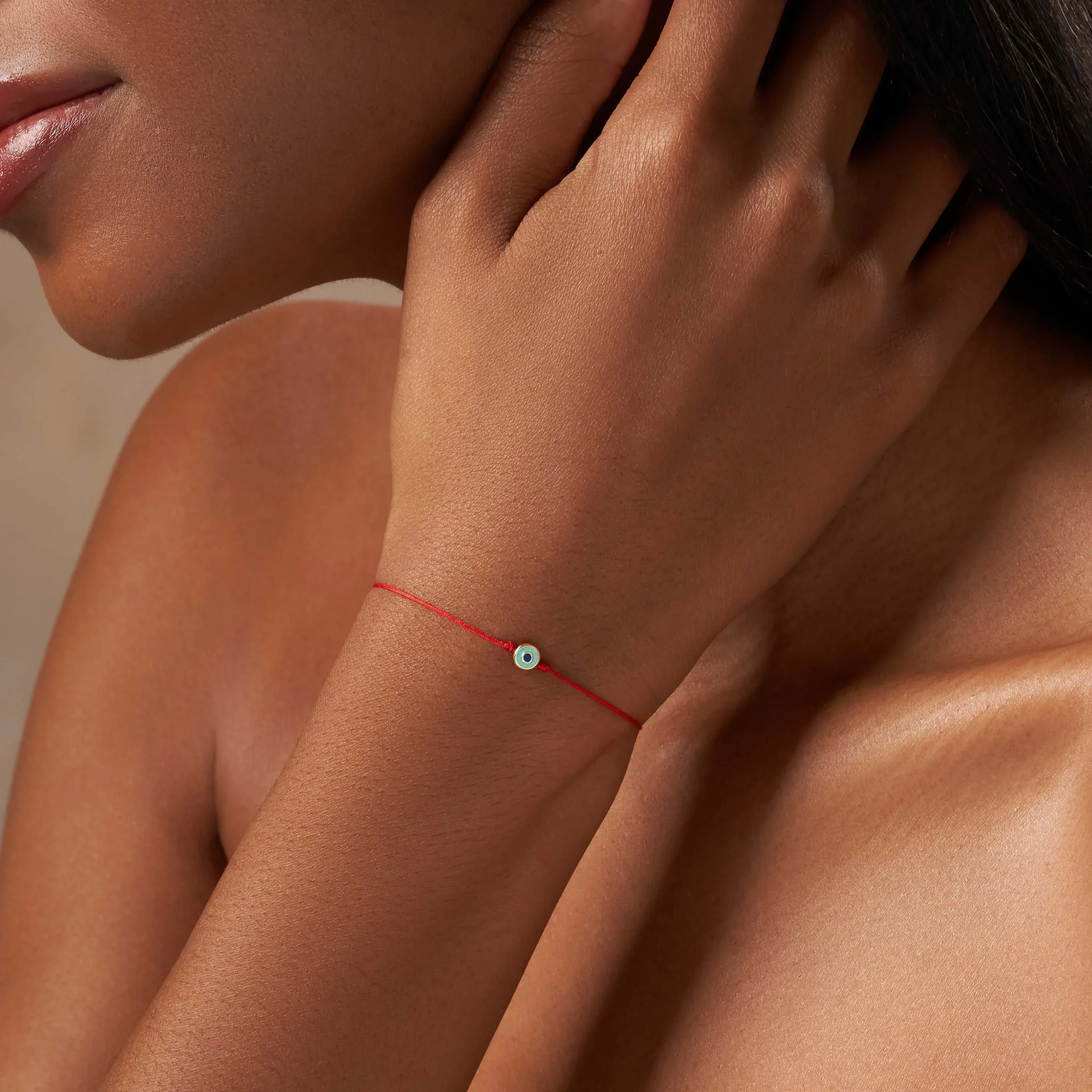 Soothing Shield Evil Eye Red String Bracelet - Image 2