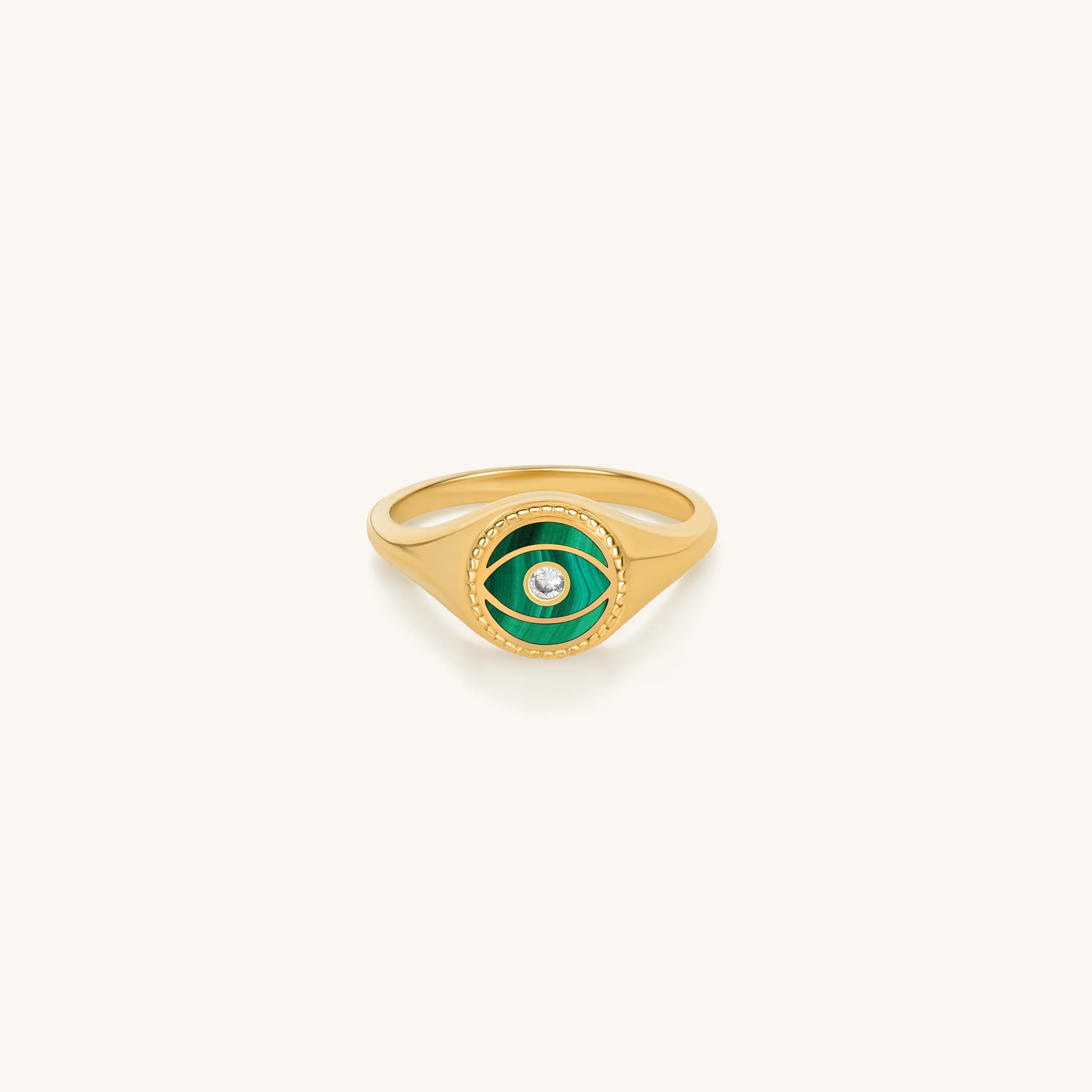 Soul’s Transformation Evil Eye Malachite Ring - Image 3