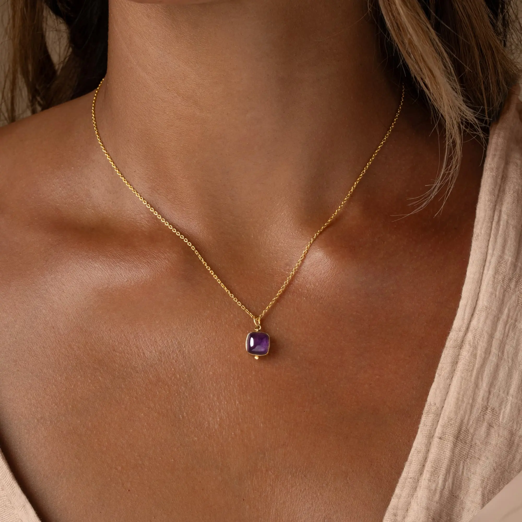 Soulful Clarity Amethyst Necklace - Image 2