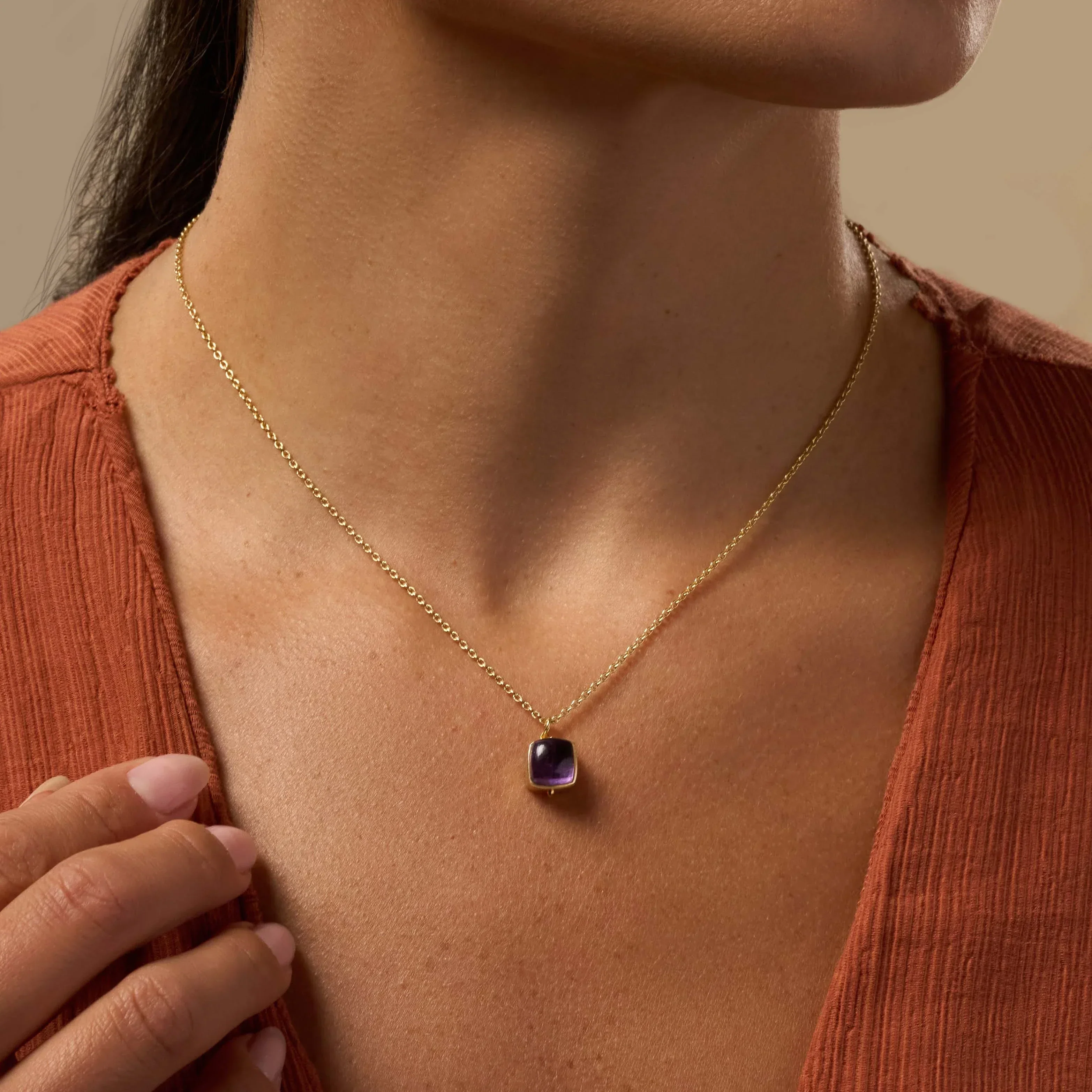 Soulful Clarity Amethyst Necklace - Image 3
