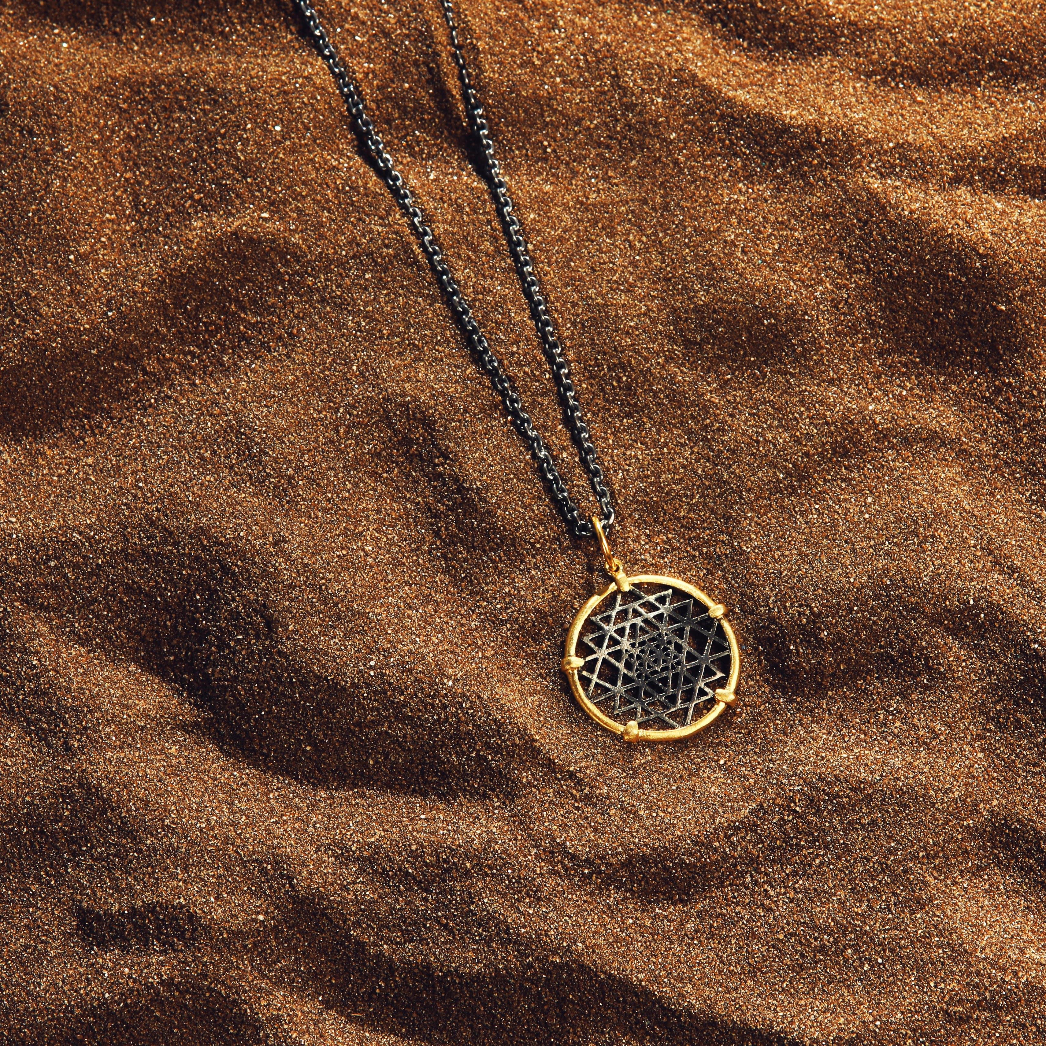 Spiritual Abundance Sri Yantra Pendant Necklace