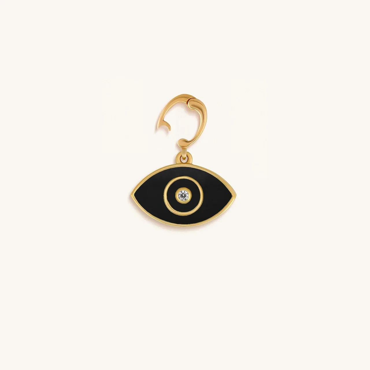 Spiritual Awareness Black Onyx Evil Eye Engravable Charm - Image 3