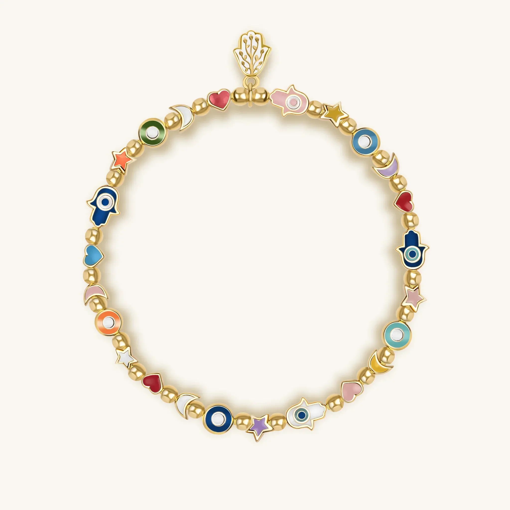 Spiritual Blessings Enamel Multi Charm Bracelet