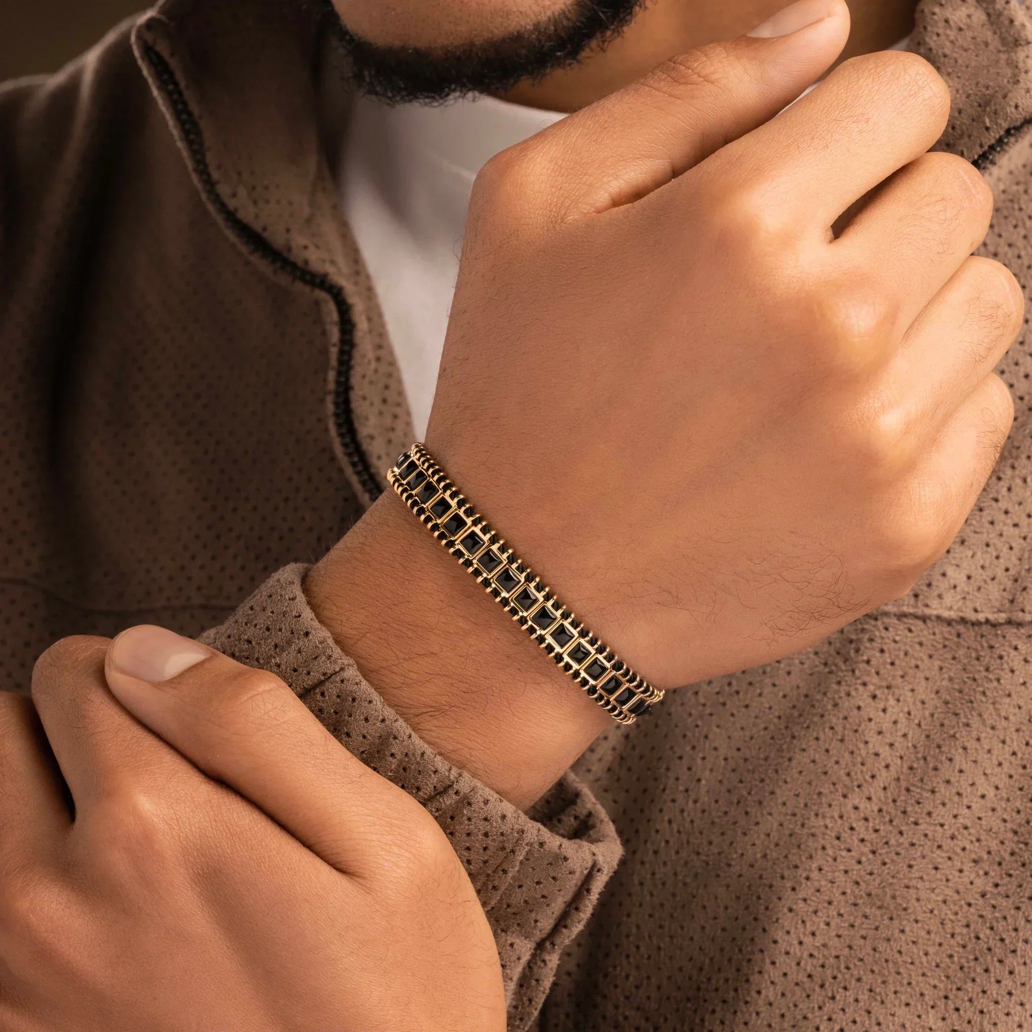 Spiritual Liberator Onyx Magnetic Bracelet - Image 2
