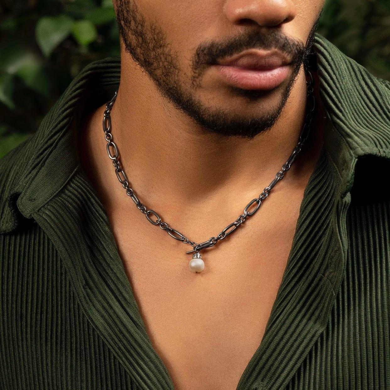 Spiritual Wealth - Sterling Silver Pearl Charm Necklace - Image 2