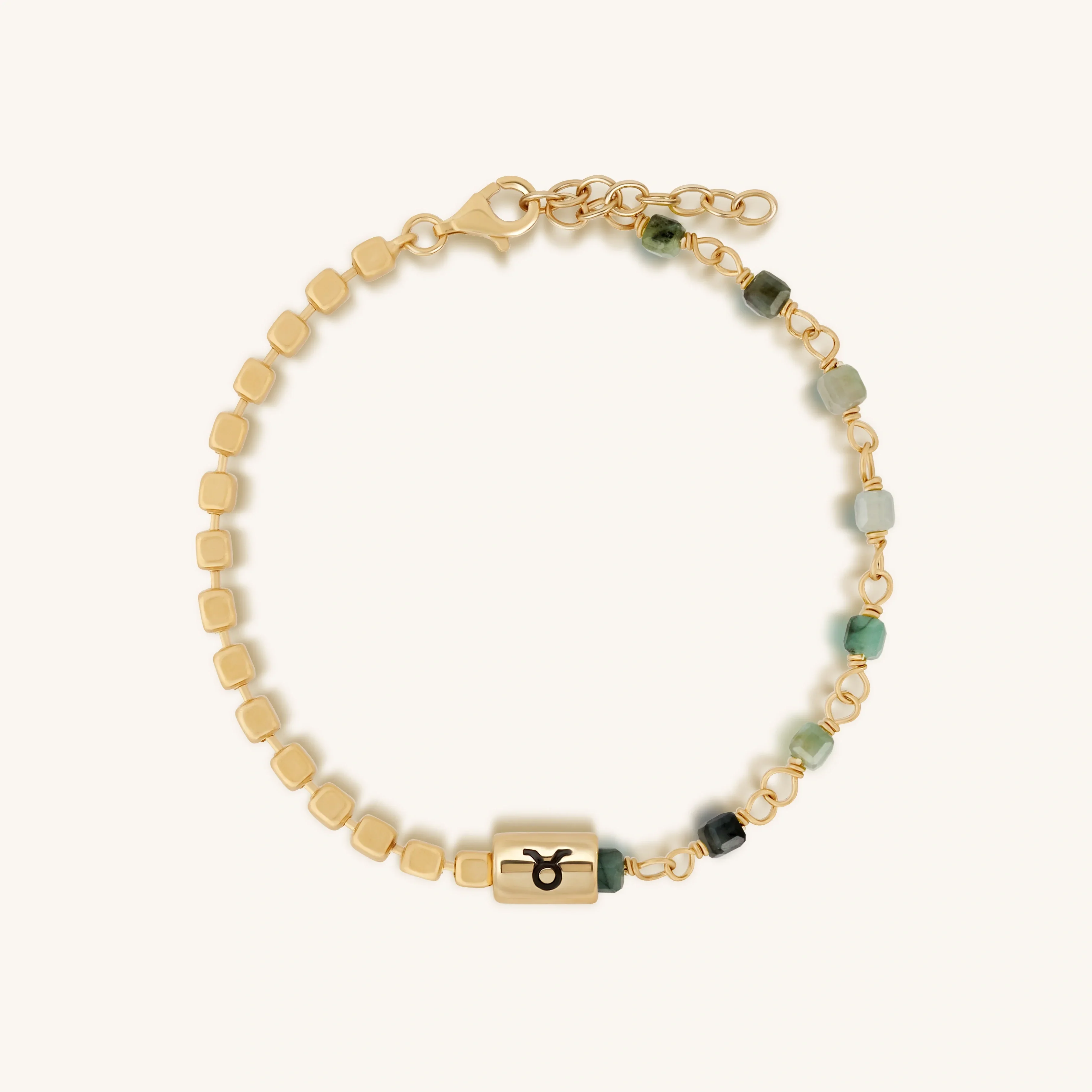 Steadfast Dedication Emerald Taurus Bracelet