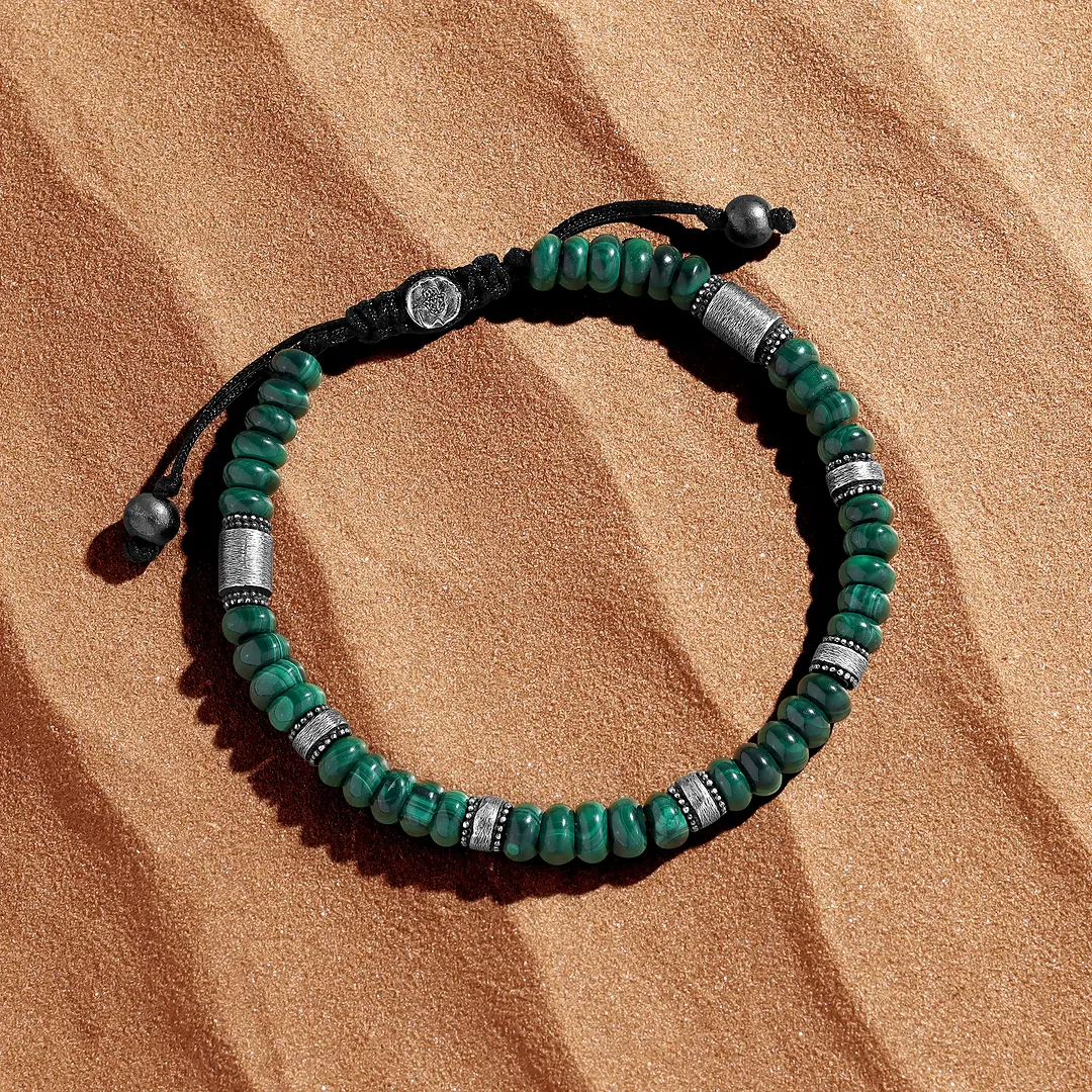 Stoic Essence Malachite Macramé Bracelet