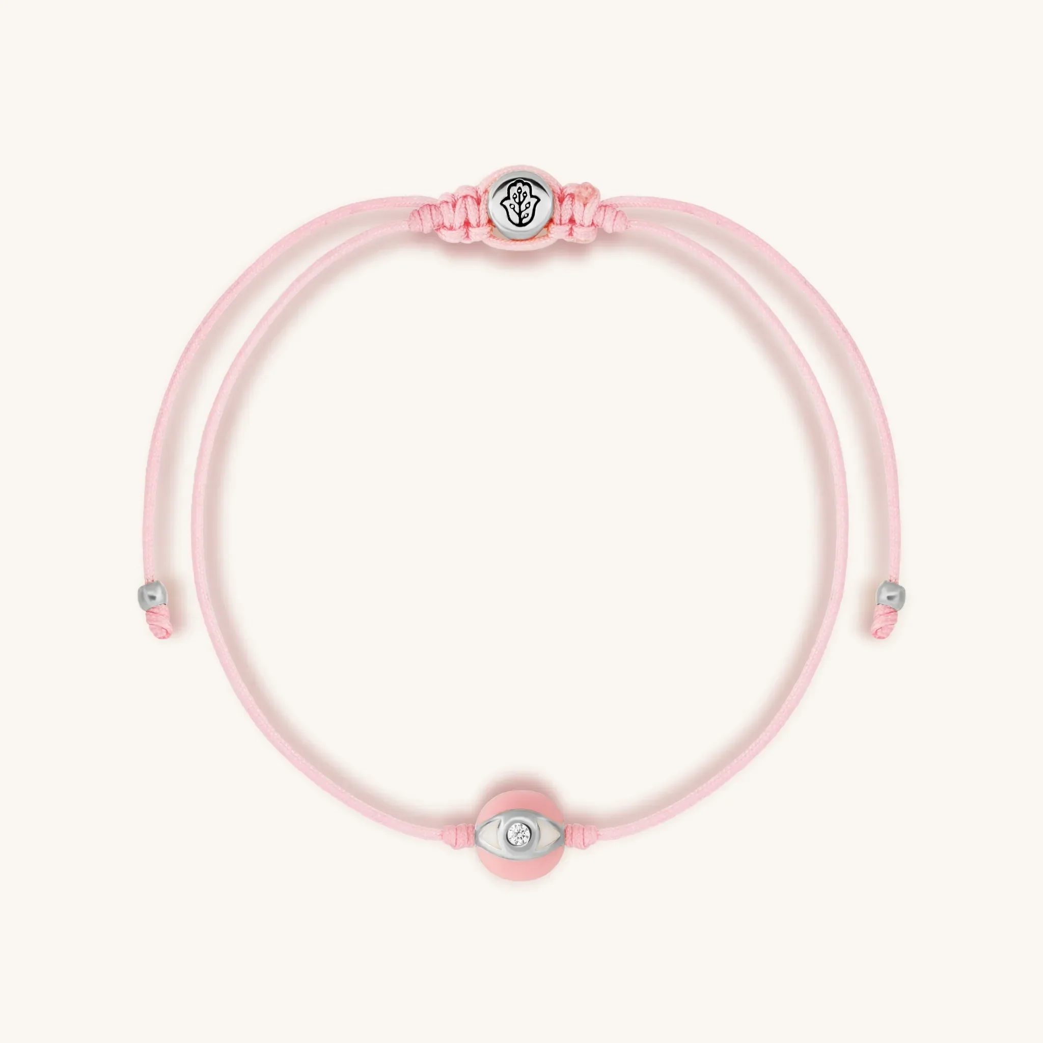 Stronger Together Pink String Bracelet